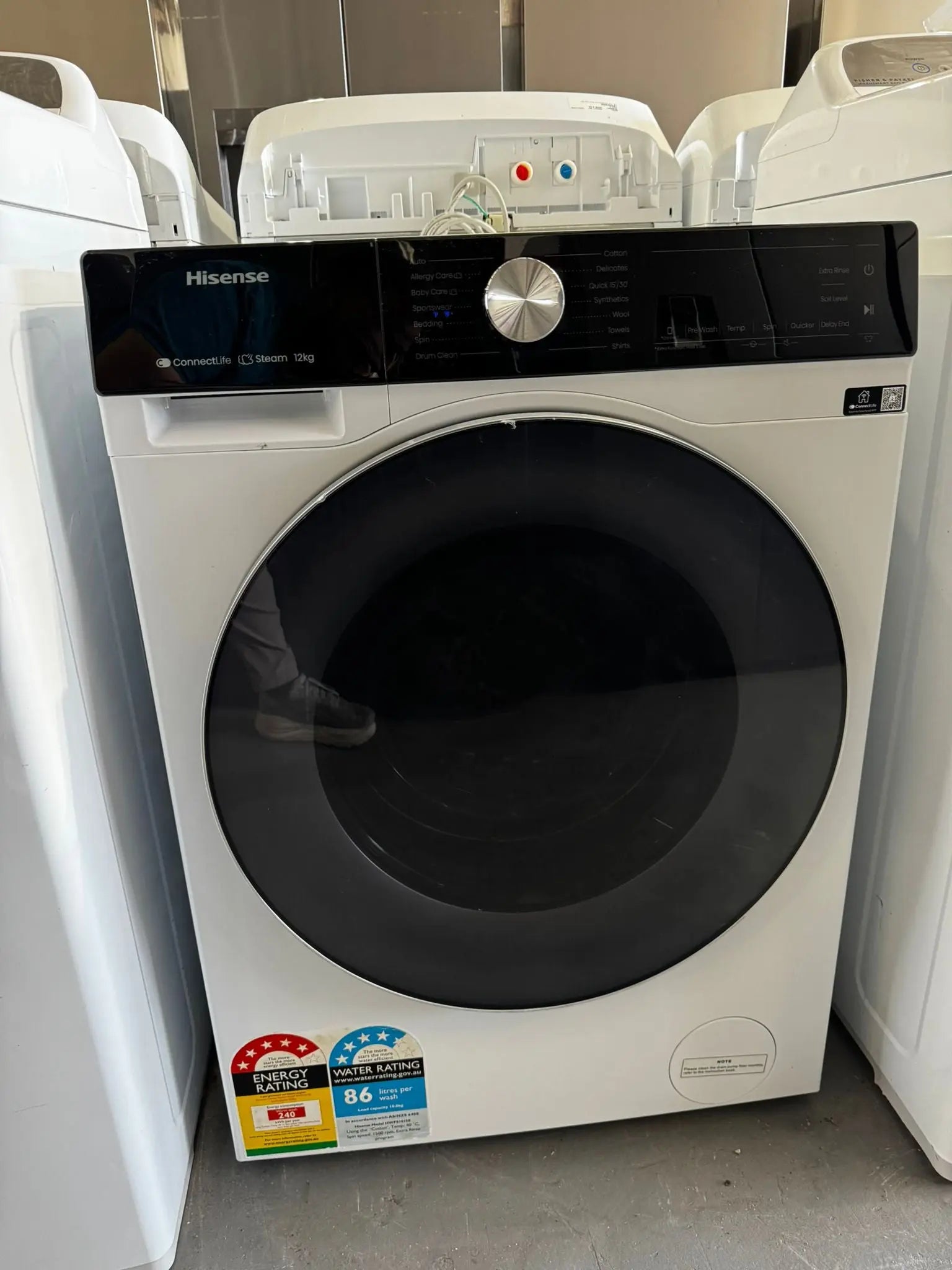 Refurbished Hisense 12kg Front Load Washing Machine – Eco‑Energy Rated | PERTH