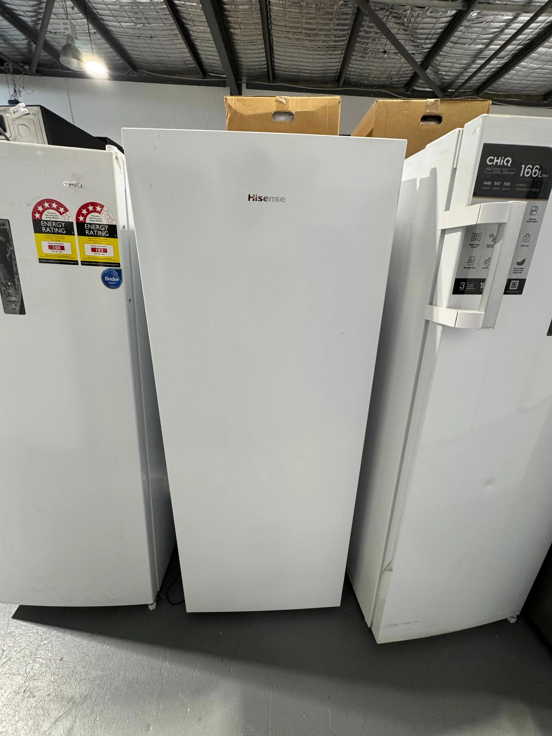 Refurbished Hisense 155 litres upright freezer | PERTH