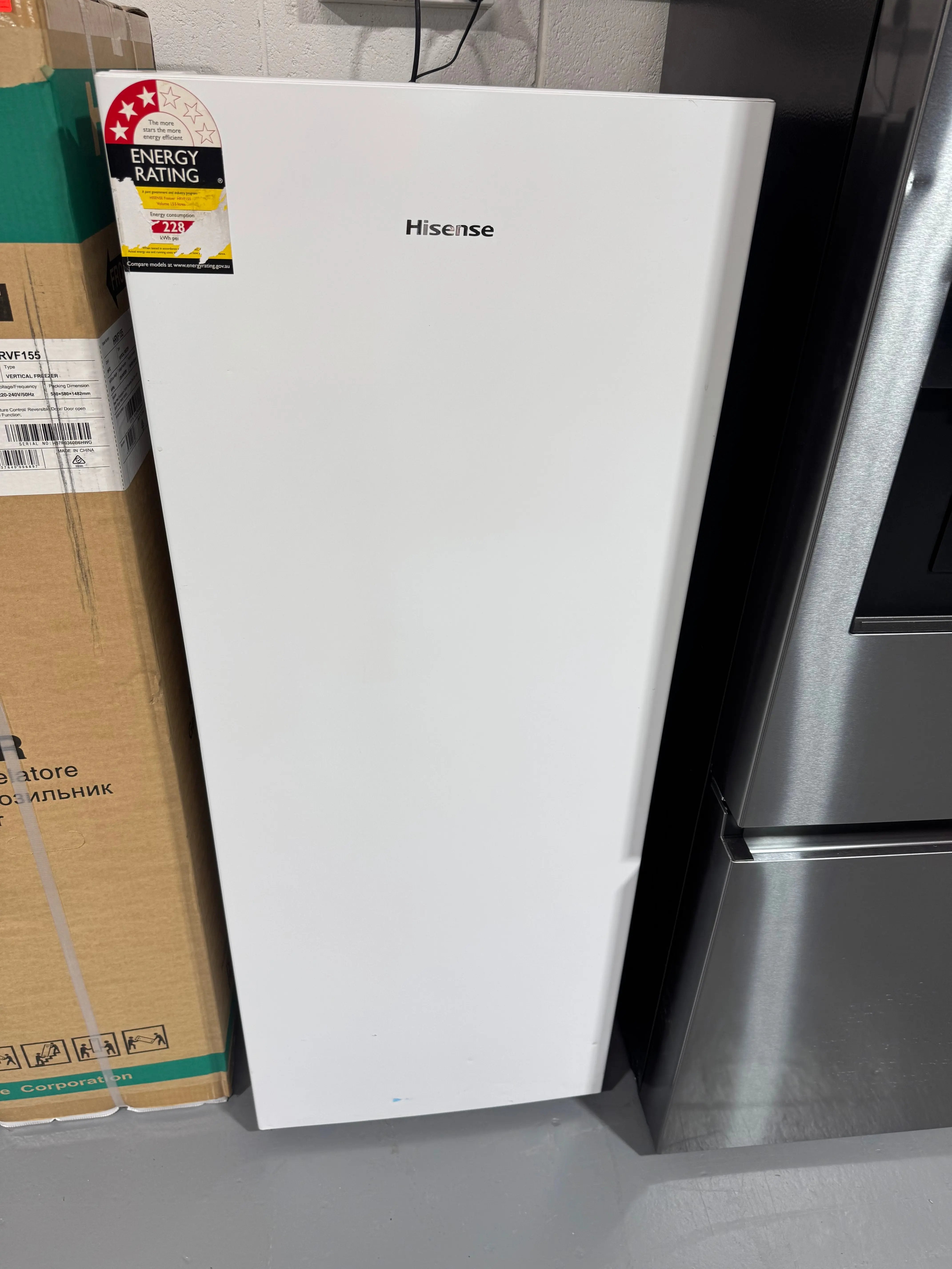 Refurbished Hisense 155 ltr upright freezer | SYDNEY