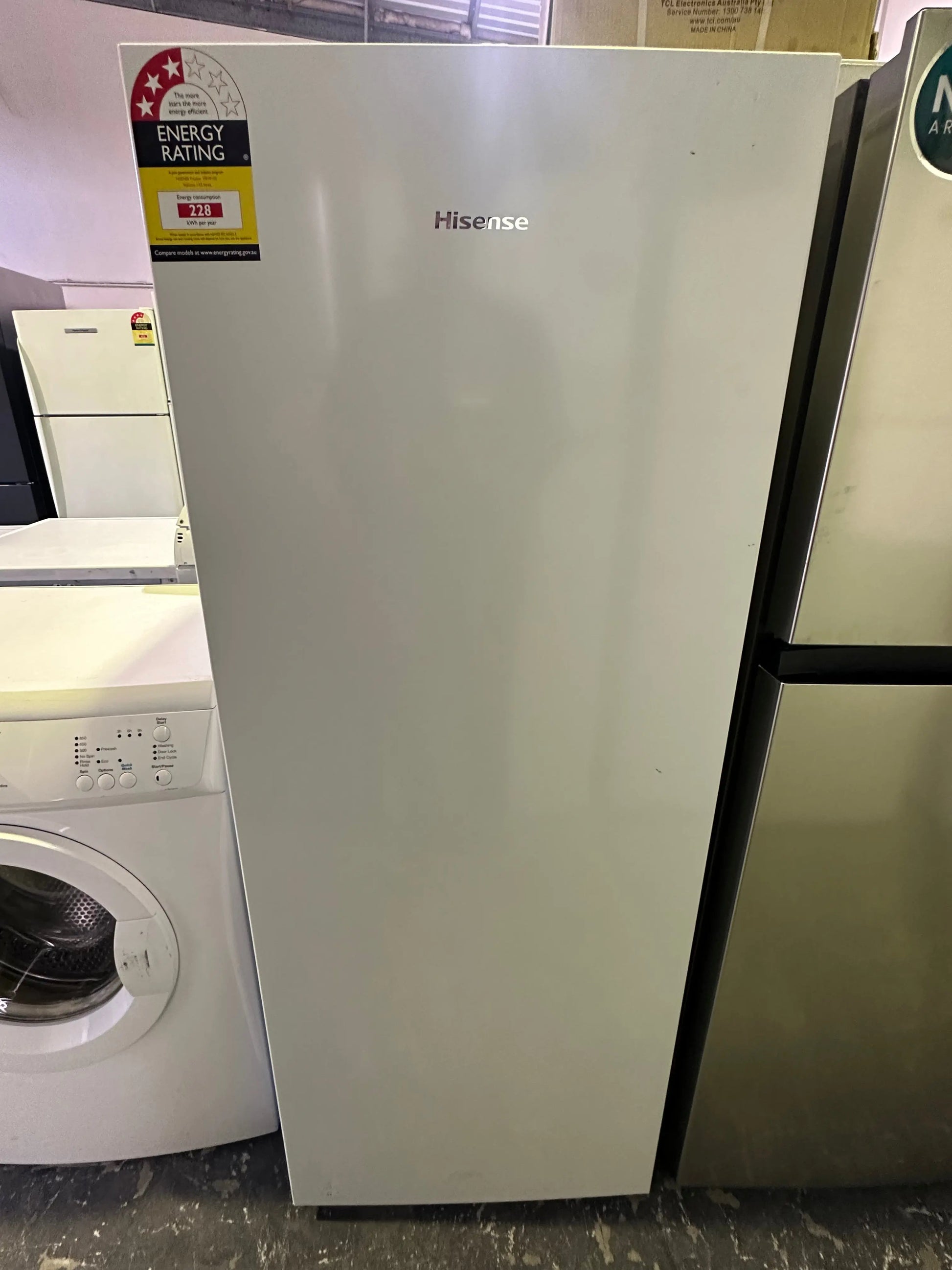 Refurbished Hisense 155L Upright Freezer | BRISBANE