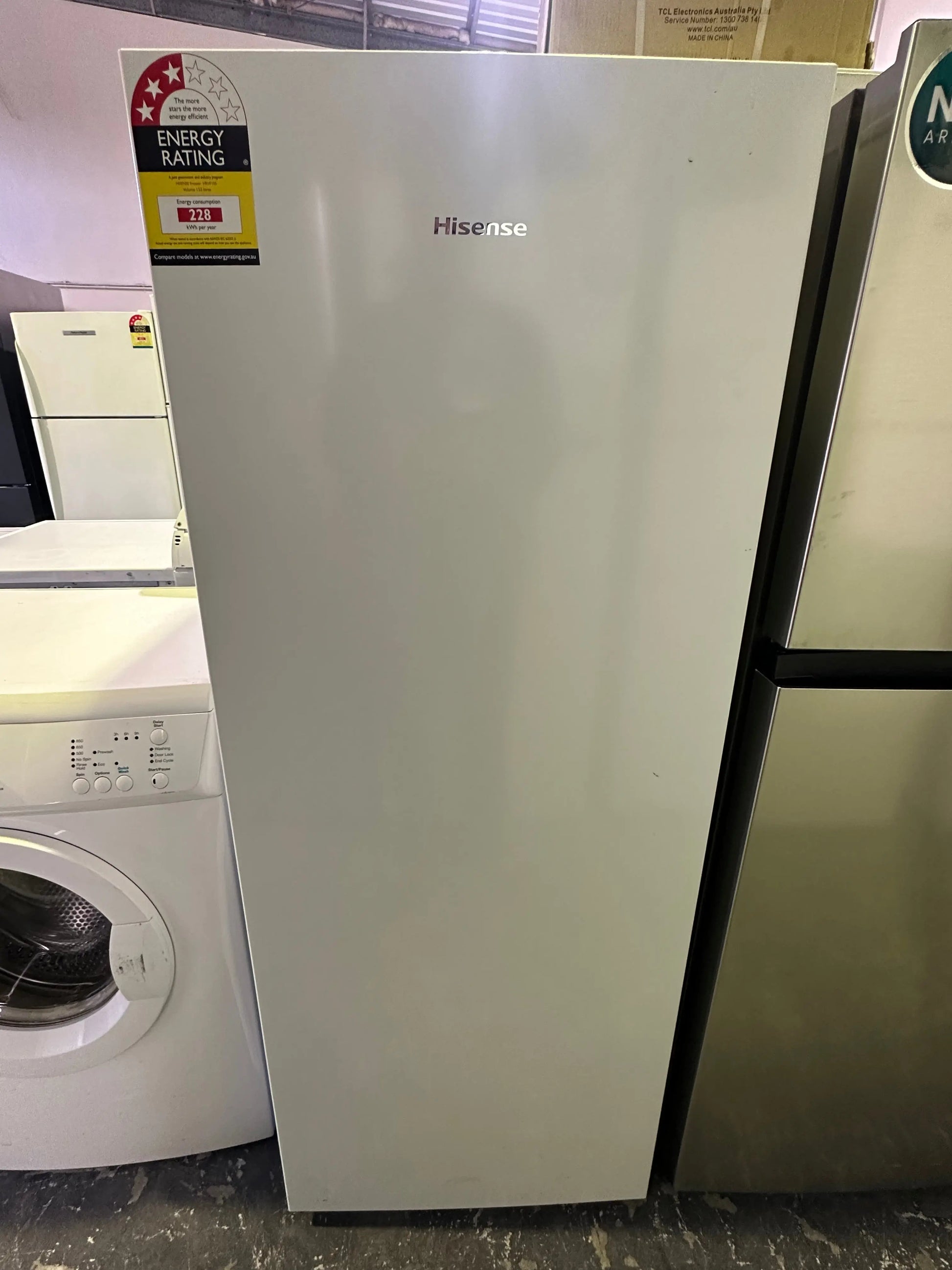 Refurbished Hisense 155L Upright Freezer | BRISBANE