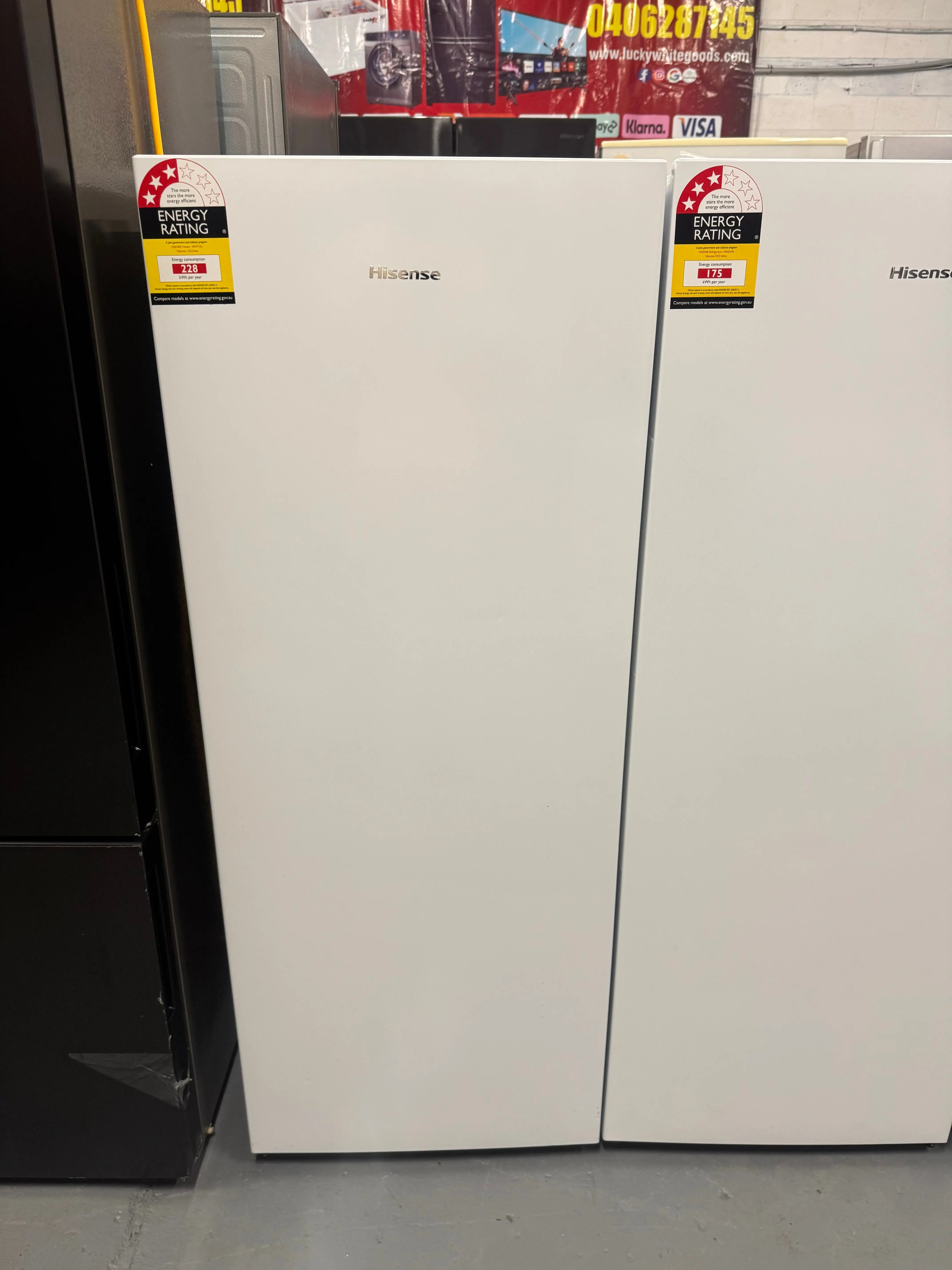 Refurbished Hisense 155L Upright Freezer HRVF155 | SYDNEY