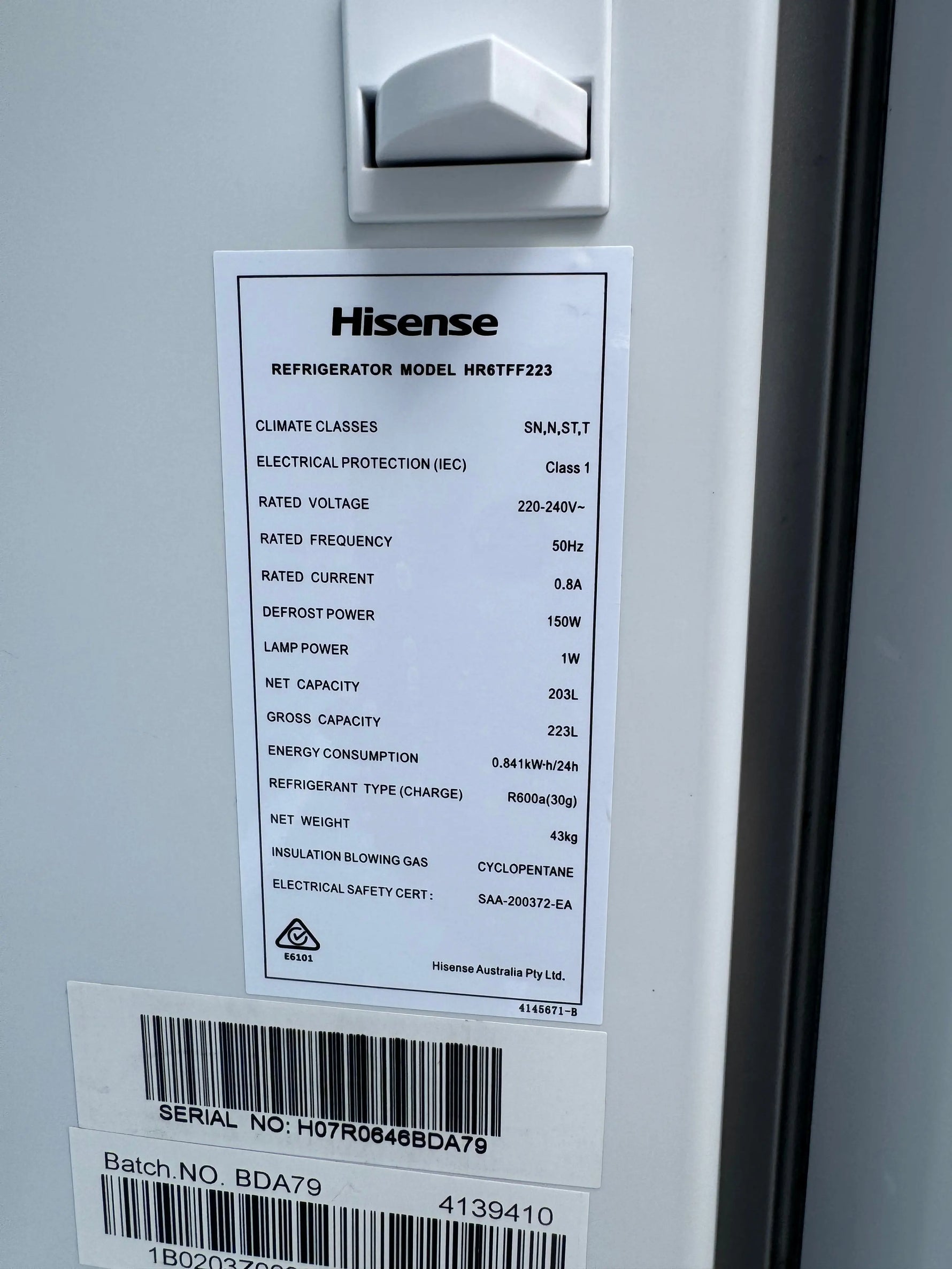 Refurbished Hisense 205 L fridge freezer | ALEXANDRIA