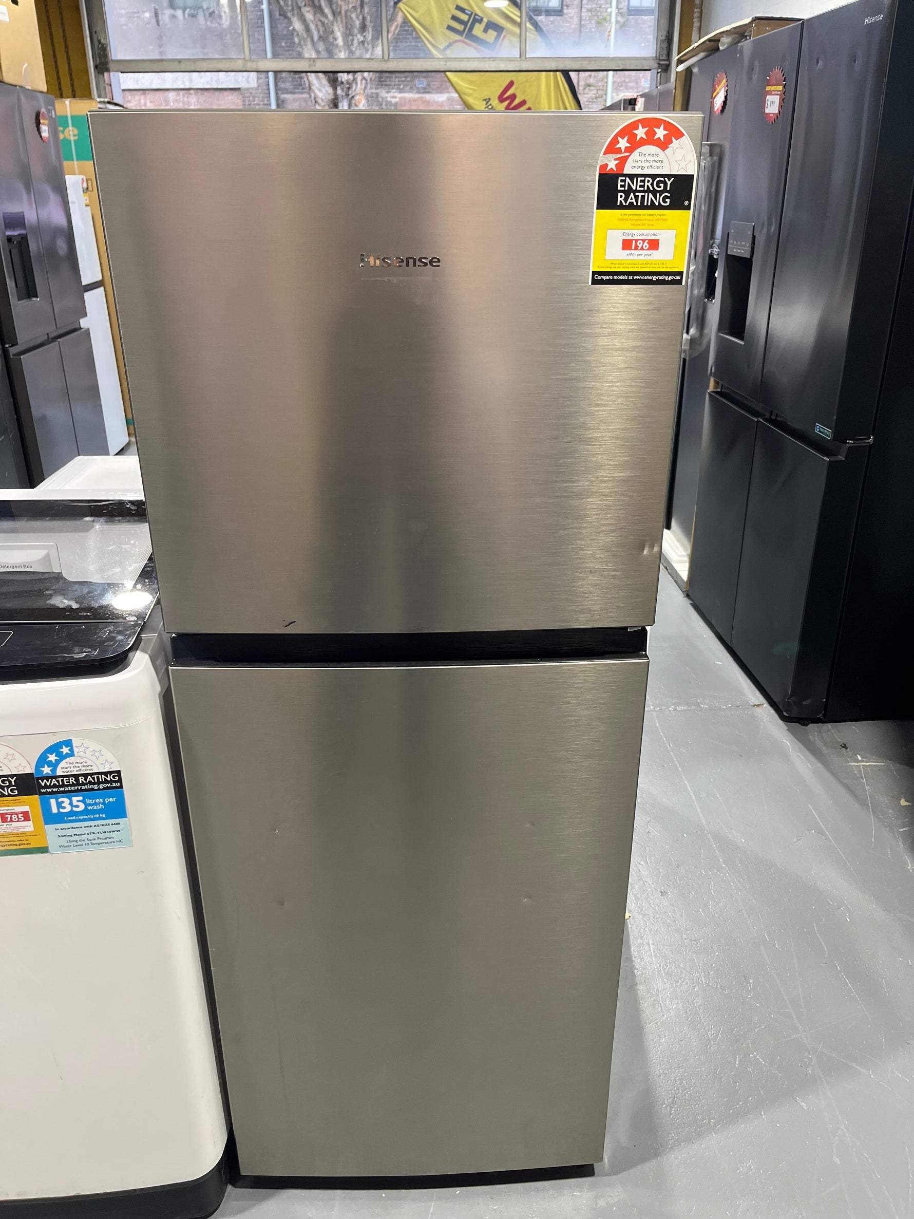 Refurbished Hisense 205L Fridge + Refurbished Stirling 10kg Top Load Washing Machine Combo | ALEXANDRIA