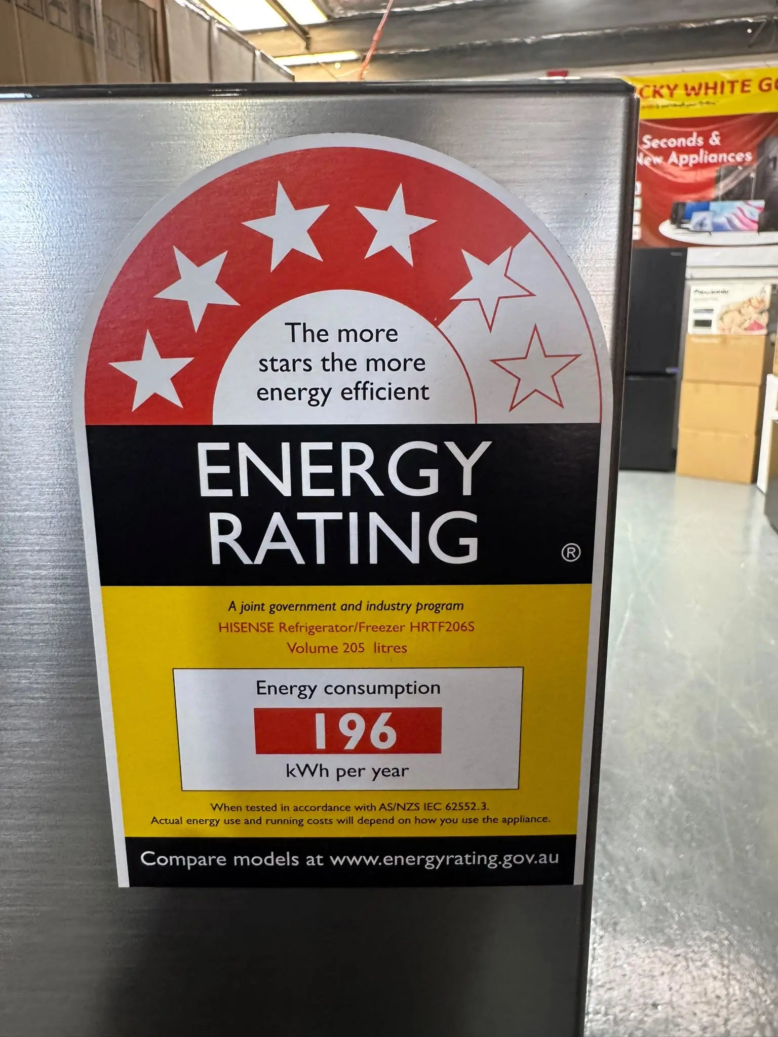 Refurbished Hisense 205L Top Mount Fridge Freezer | SYDNEY