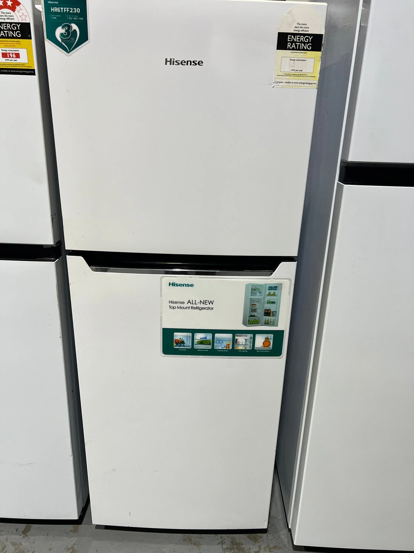Refurbished Hisense 230 Litres Fridge Freezer | ADELAIDE