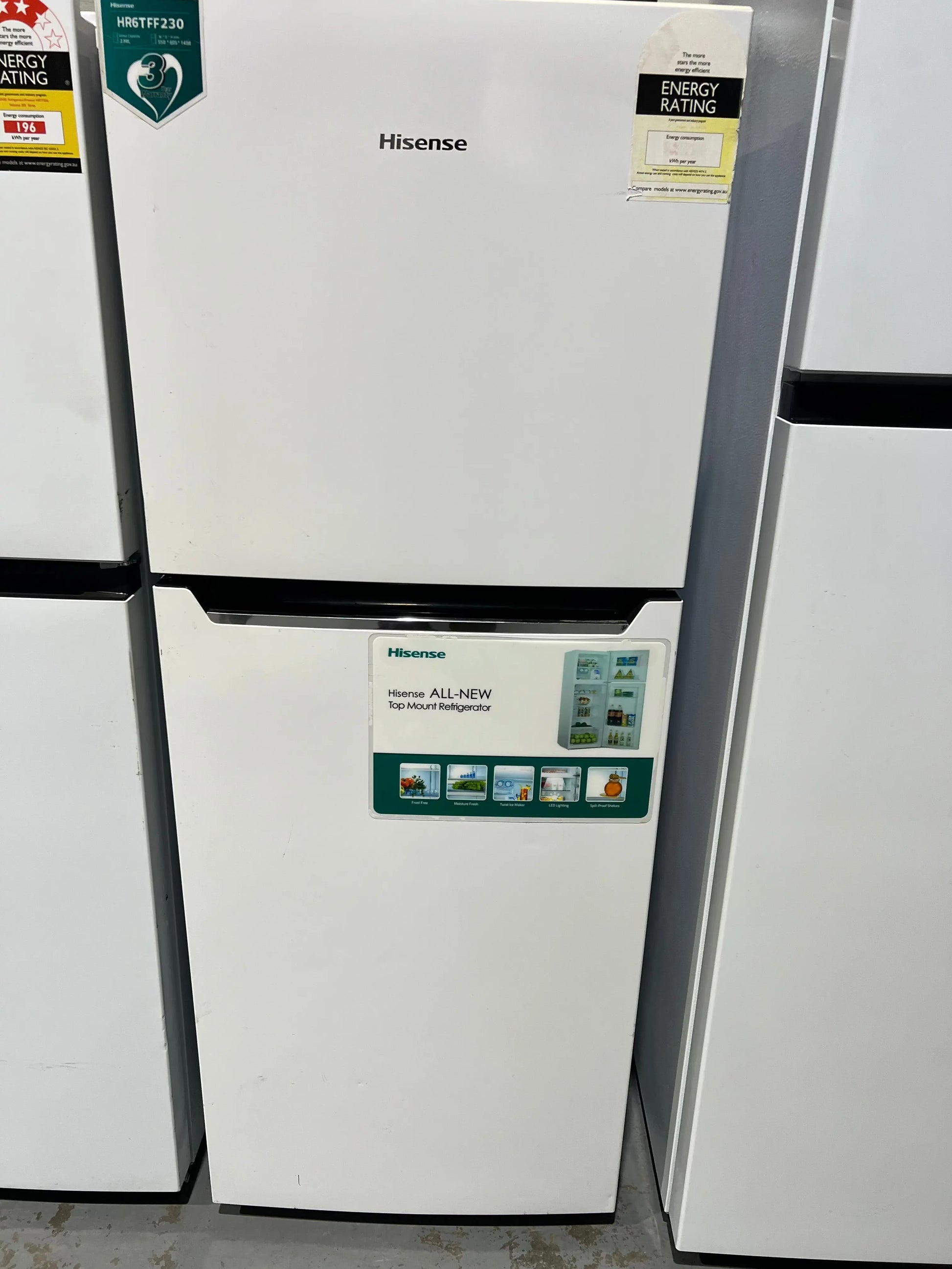 Refurbished Hisense 230 Litres Fridge Freezer | ADELAIDE