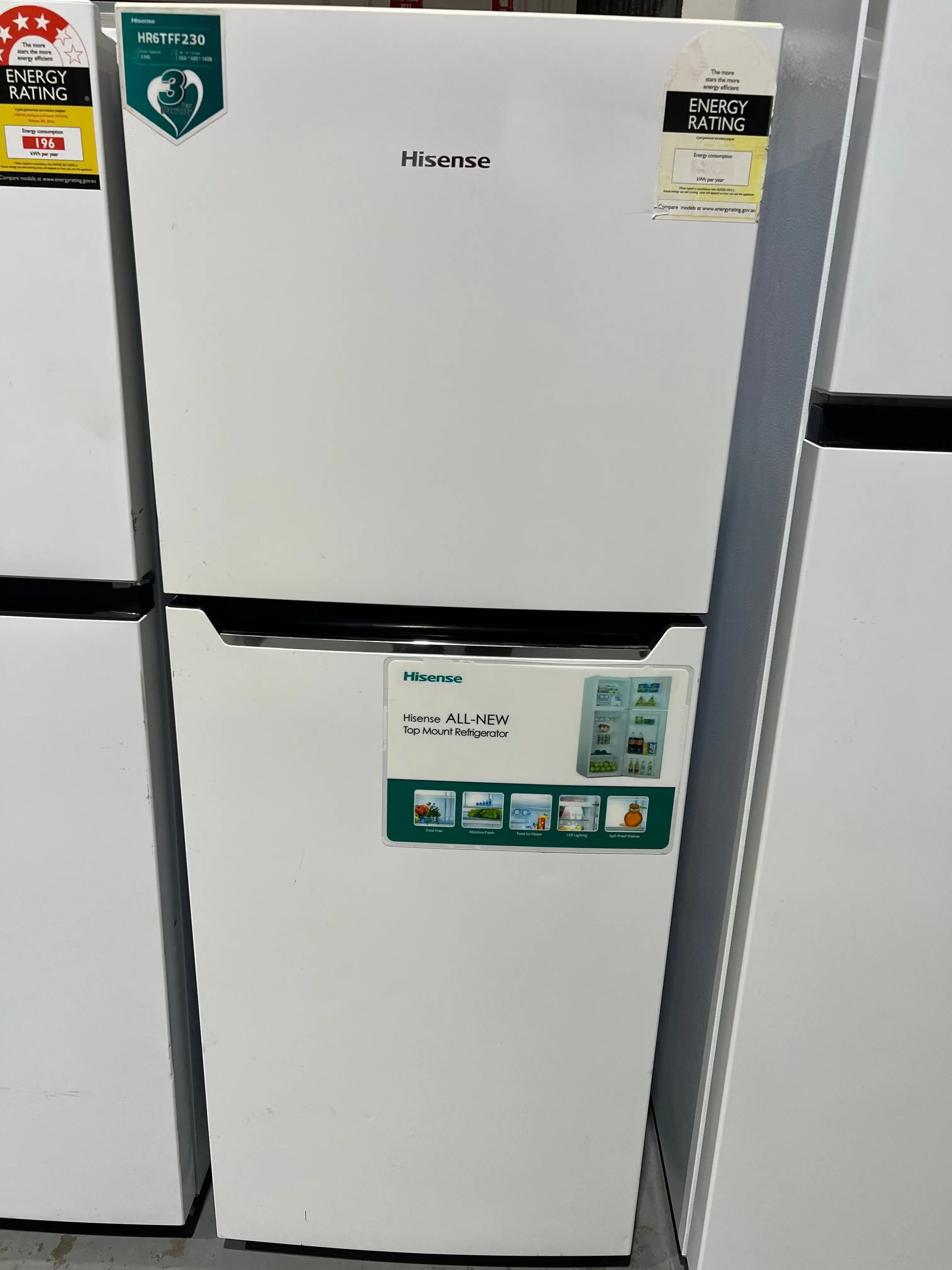 Refurbished Hisense 230 Litres Fridge Freezer | ADELAIDE