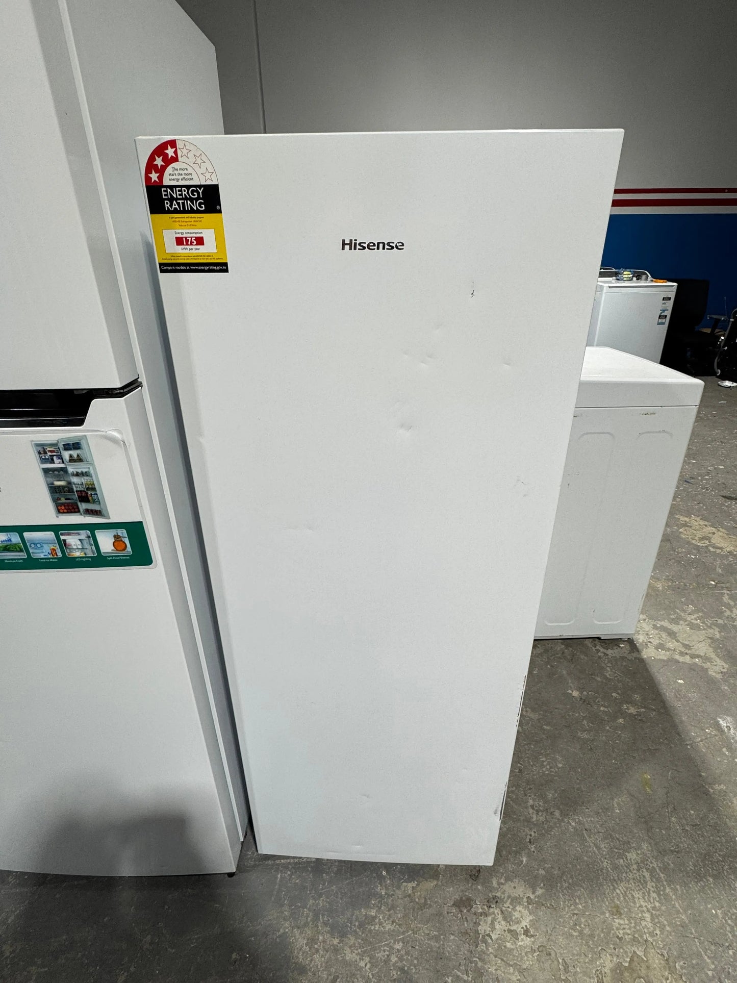 Refurbished Hisense 242 litres upright fridge | PERTH