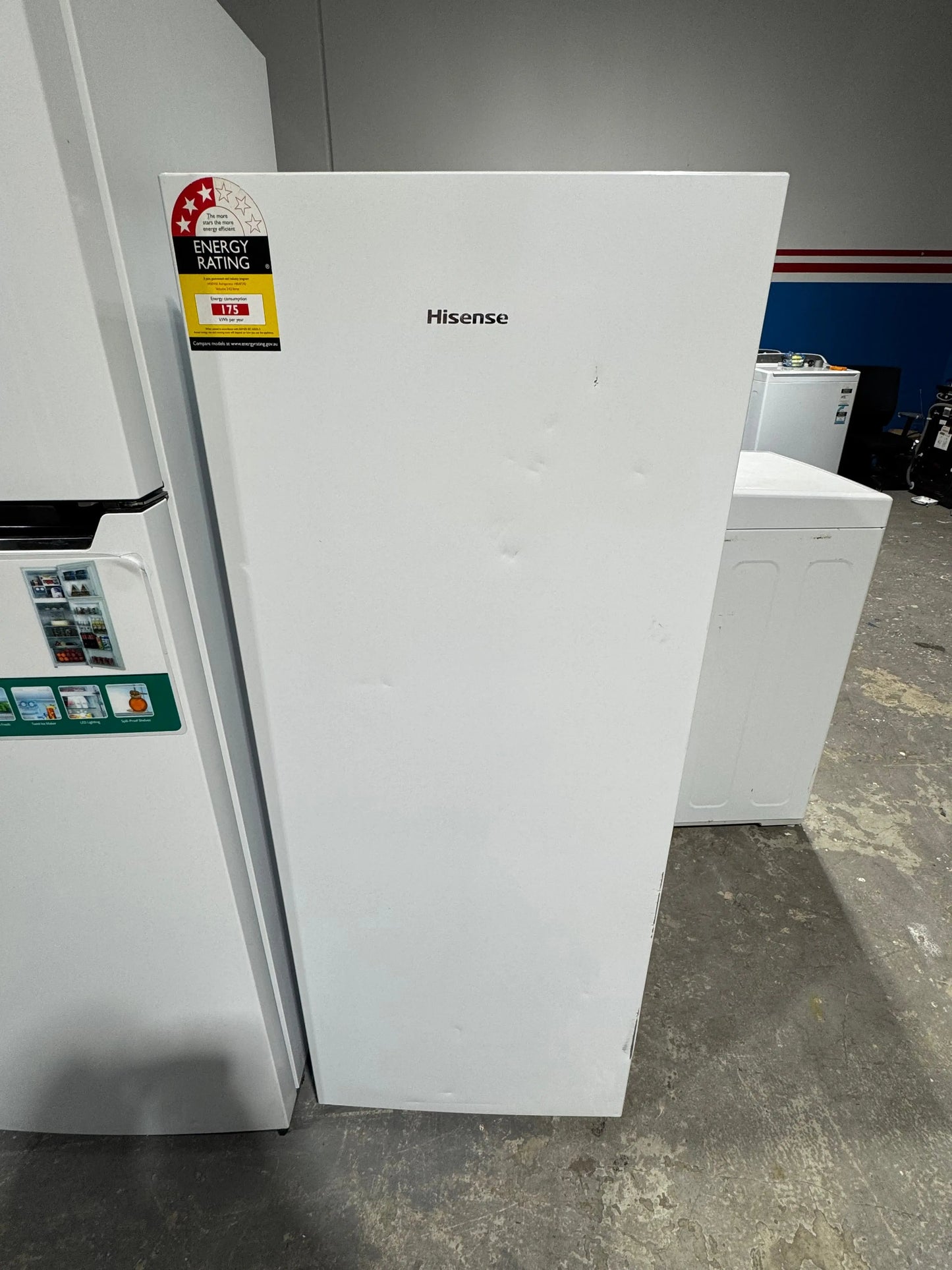 Refurbished Hisense 242 litres upright fridge | PERTH
