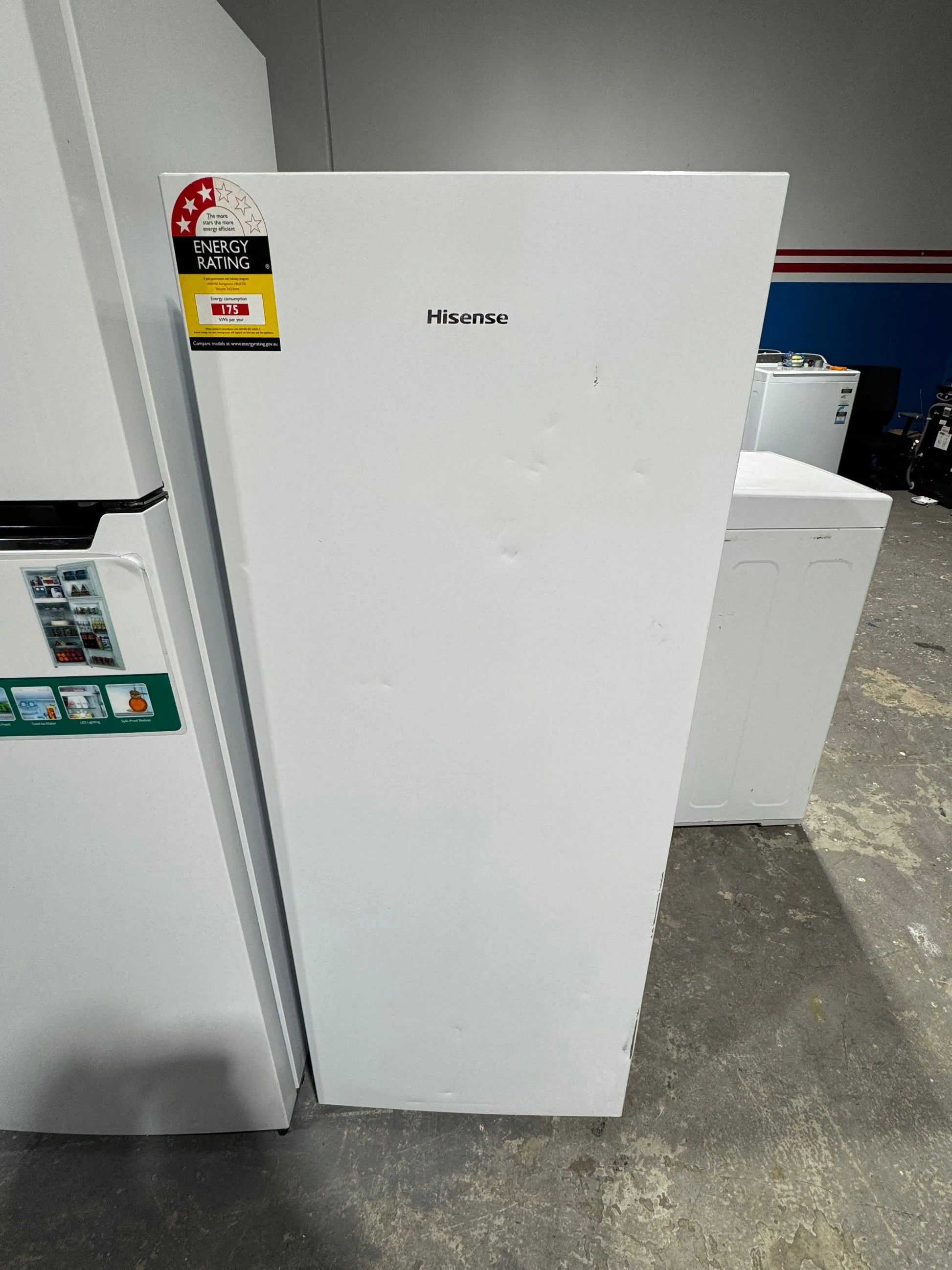 Refurbished Hisense 242 litres upright fridge | PERTH