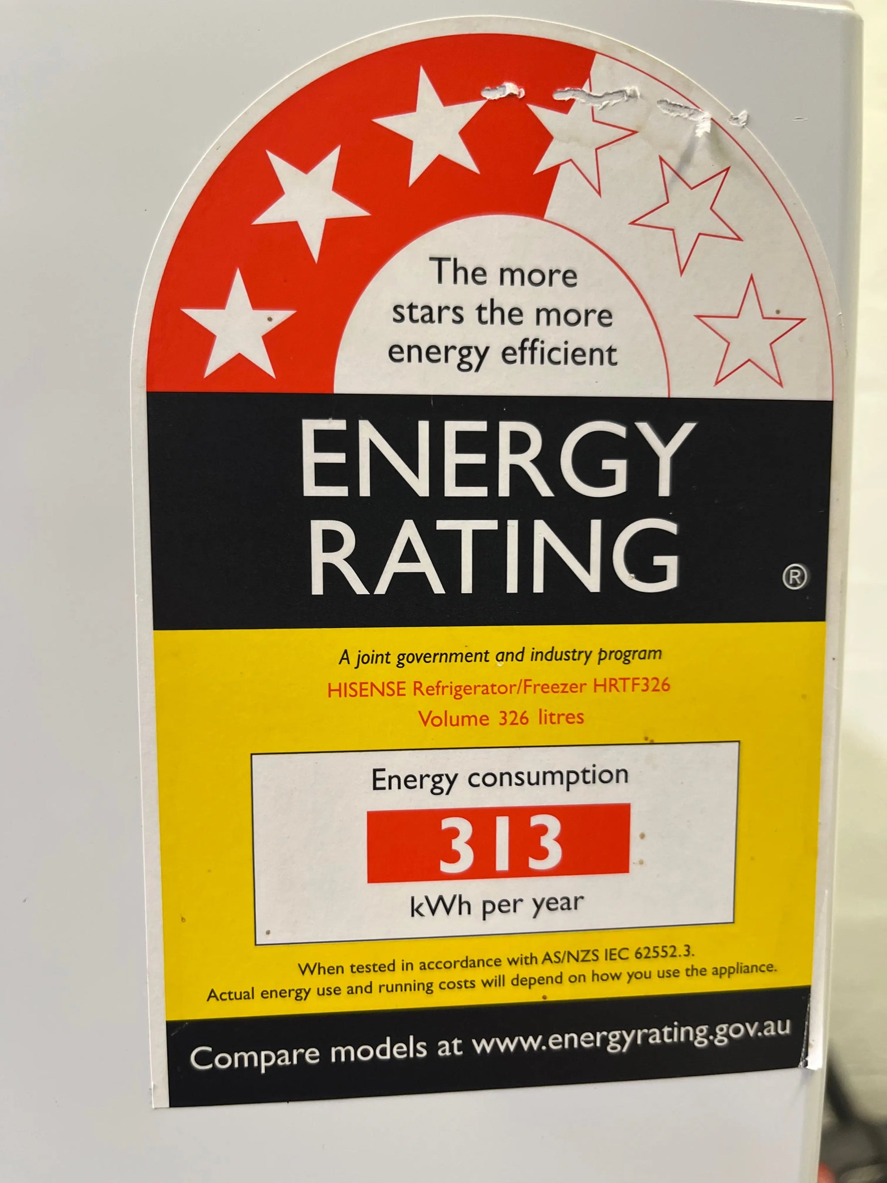 Refurbished Hisense 325L fridge freezer | ALEXANDRIA