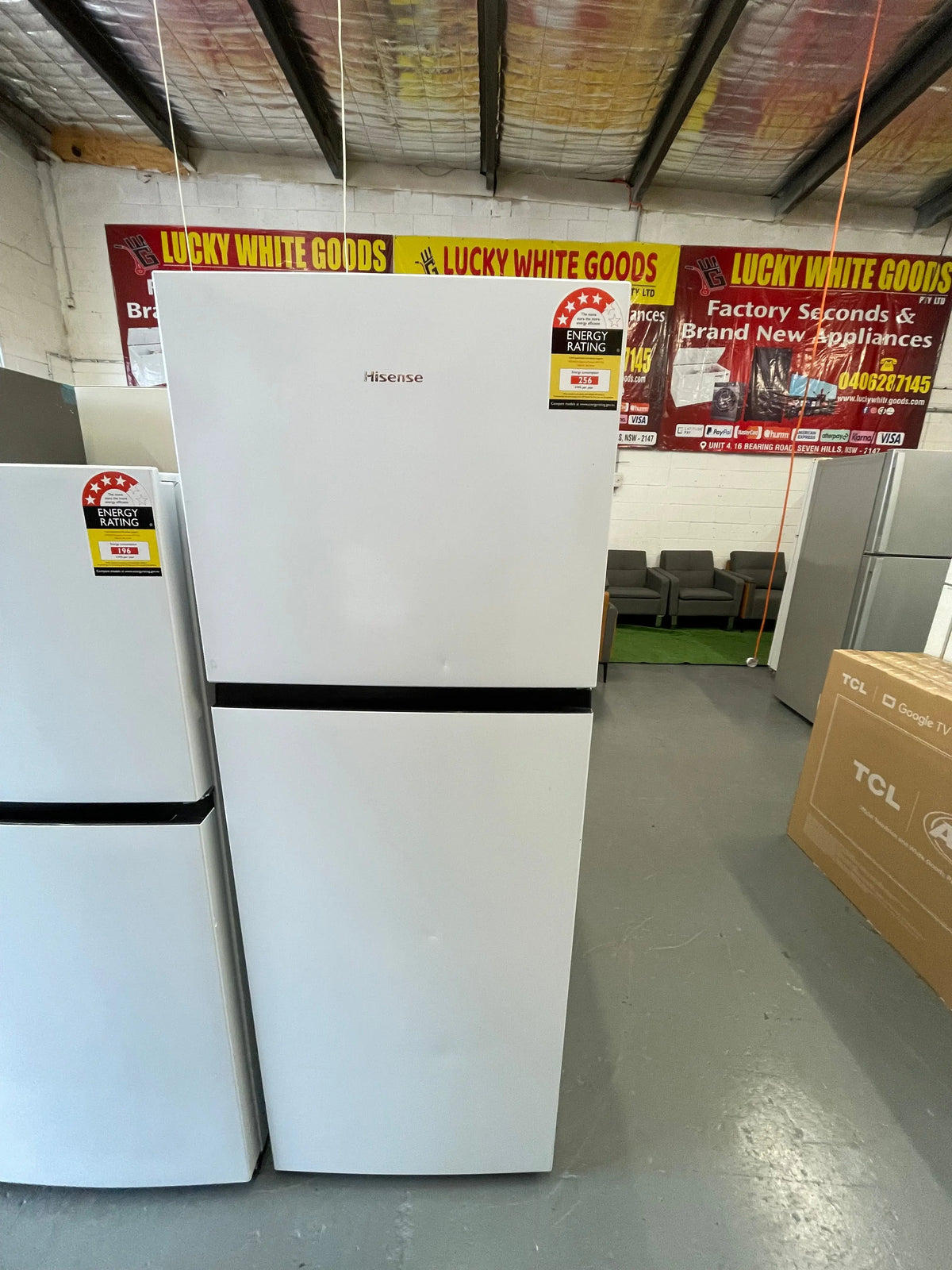 Refurbished Hisense 326 ltr fridge & chiq 8.5 kg front loader | ALEXANDRIA