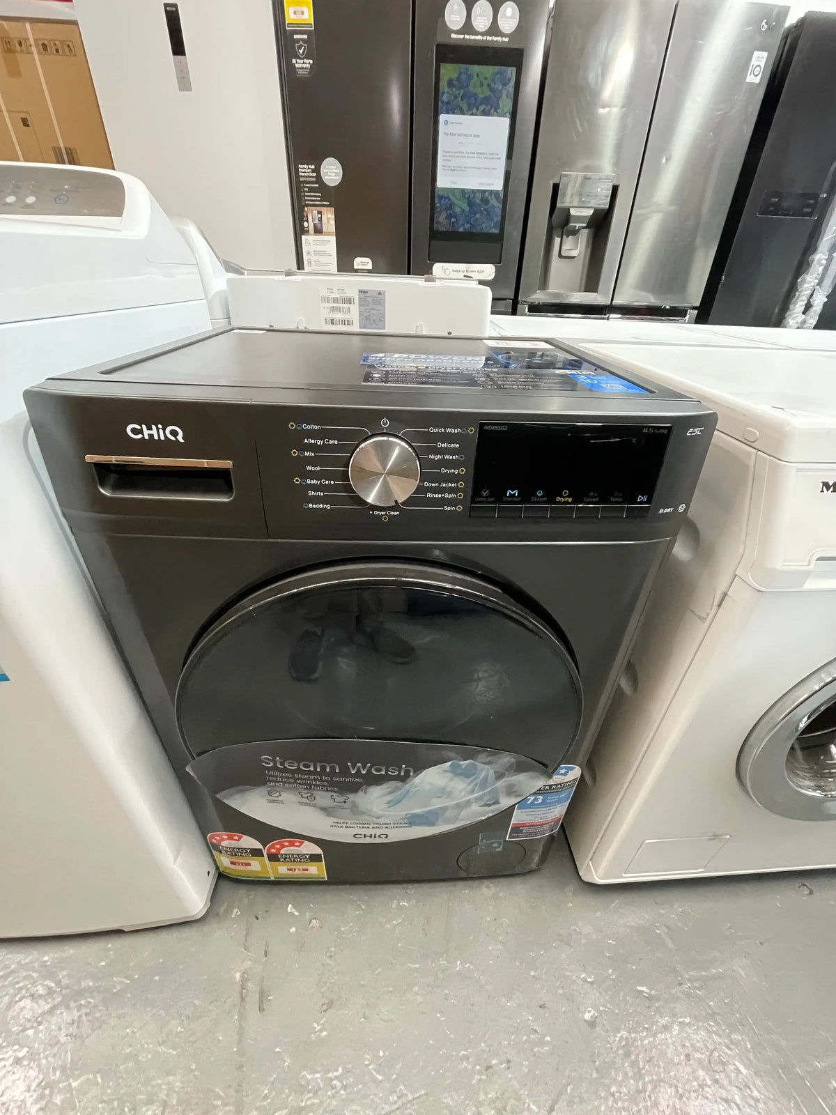 Refurbished Hisense 326 ltr fridge & chiq 8.5 kg front loader | ALEXANDRIA