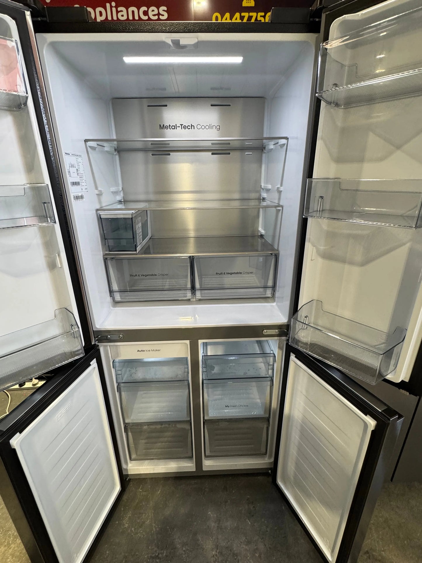 Refurbished Hisense 483 litres fridge freezer | PERTH