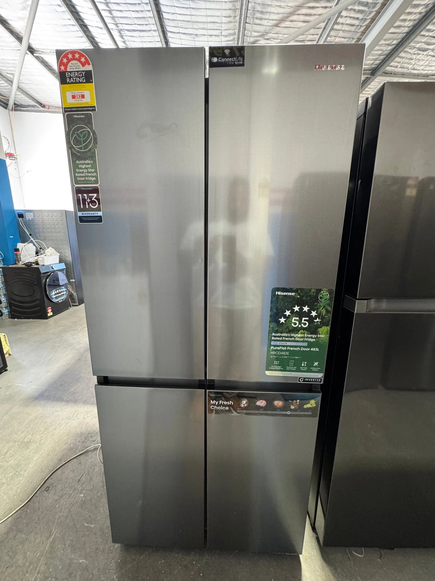 Refurbished Hisense 483 litres fridge freezer | PERTH