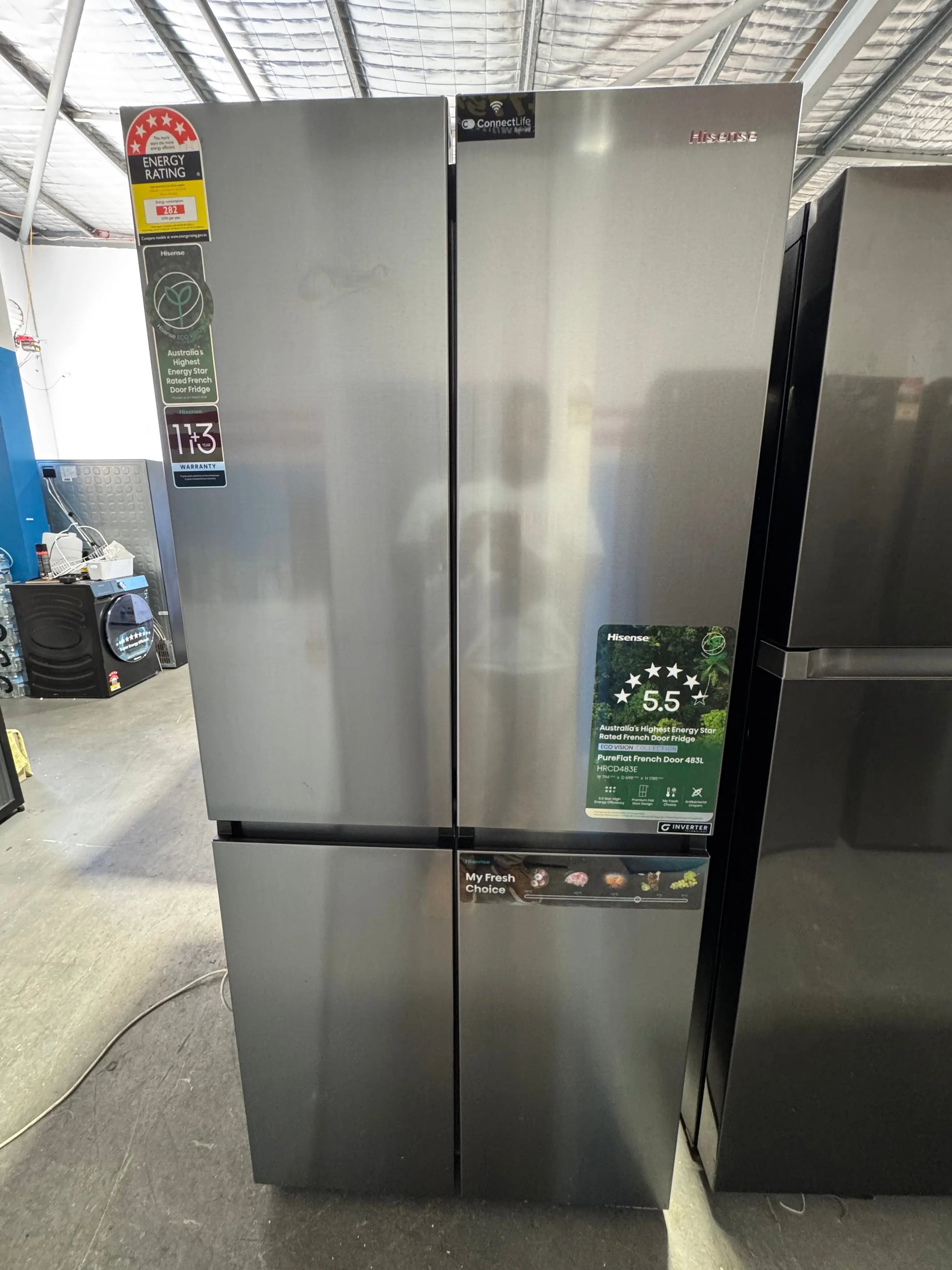 Refurbished Hisense 483 litres fridge freezer | PERTH