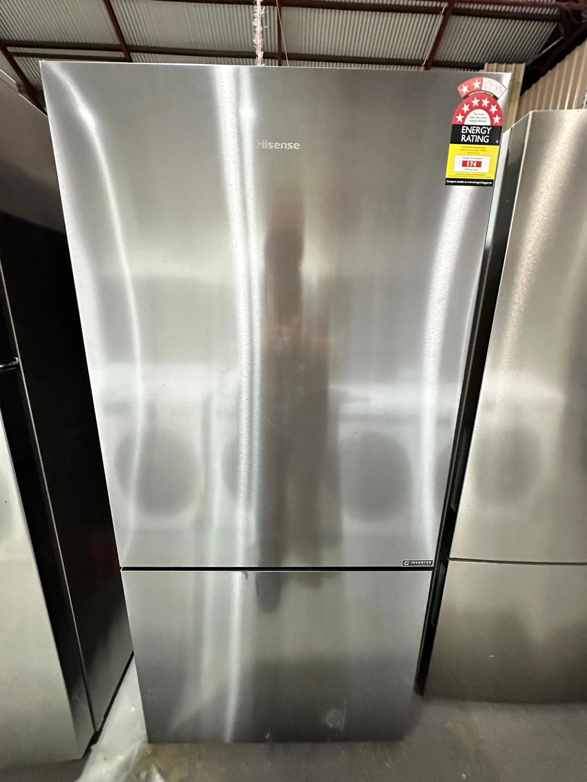 Refurbished Hisense 503L EcoVision PureFlat Bottom Mount Refrigerator | ADELAIDE