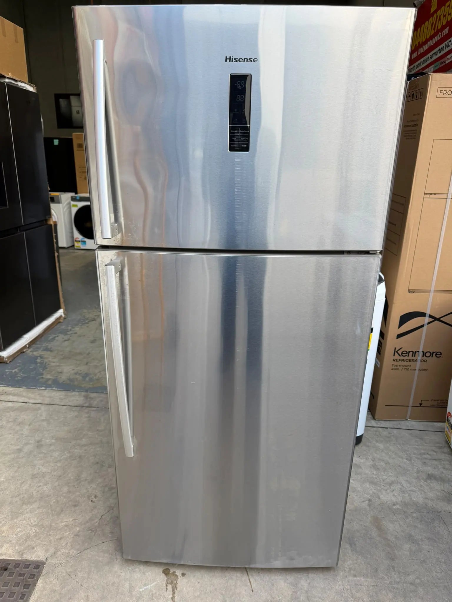 Refurbished Hisense 526L Top Mount Fridge Freezer