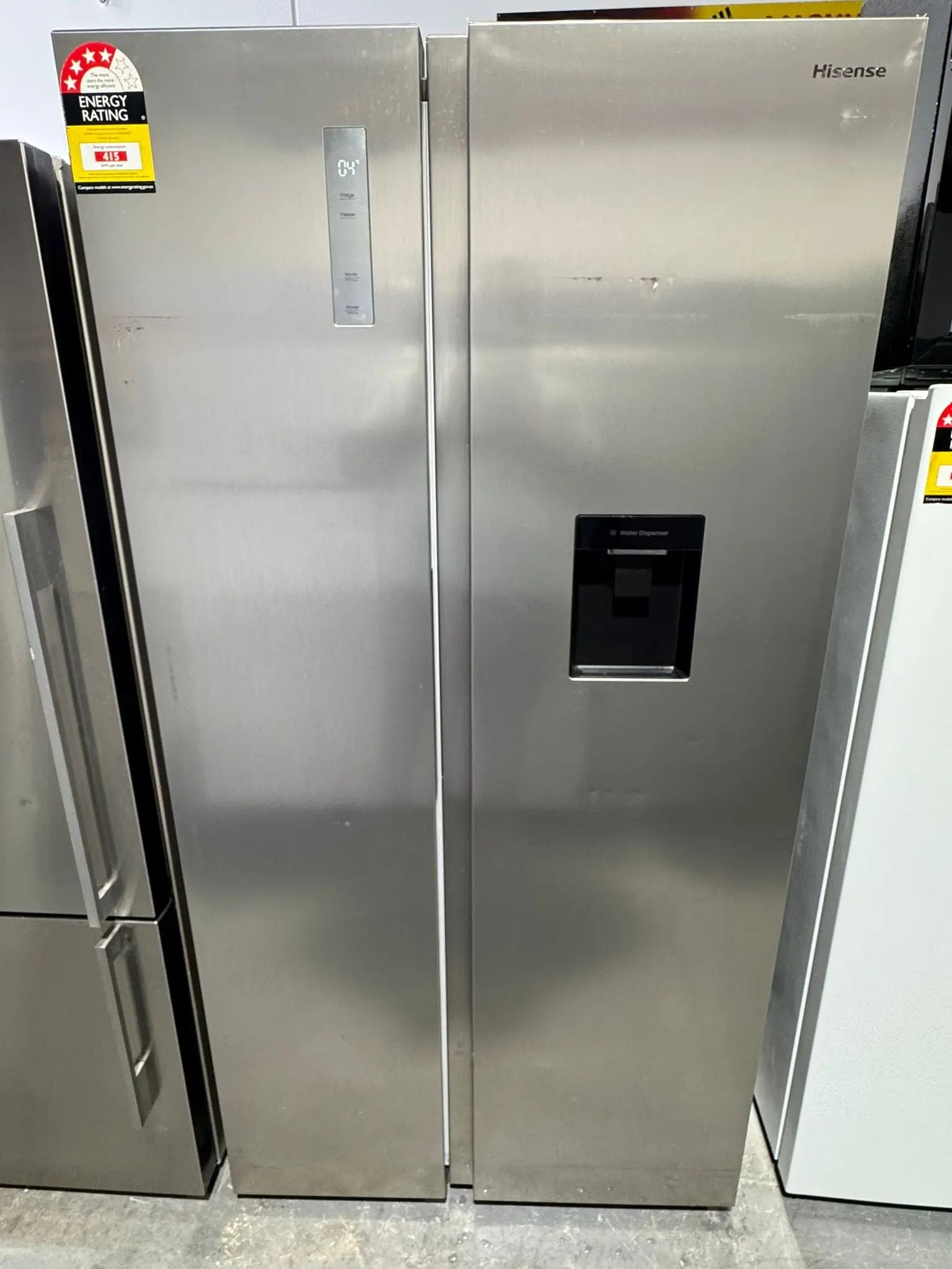 Refurbished Hisense 541L Side by Side Fridge Freezer | PERTH