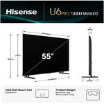 Refurbished Hisense 55″ ULED 4K Smart TV – 55U6QAU (PRO) | PERTH