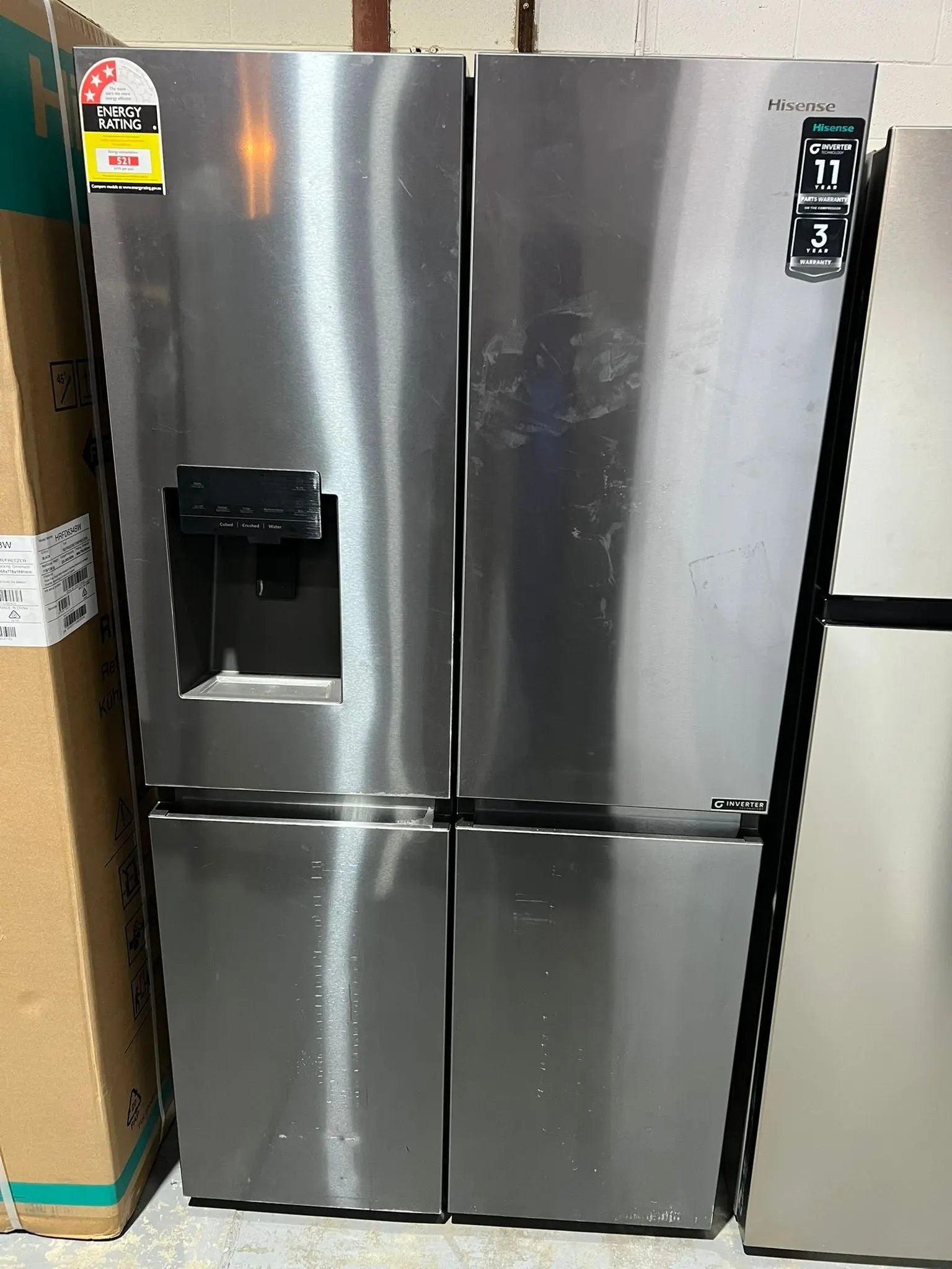 Refurbished Hisense  585 Litres Fridge Freezer | ADELAIDE