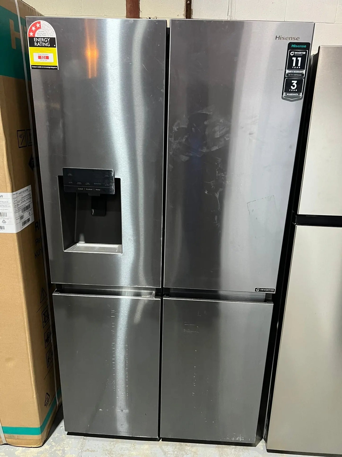 Refurbished Hisense  585 Litres Fridge Freezer | ADELAIDE