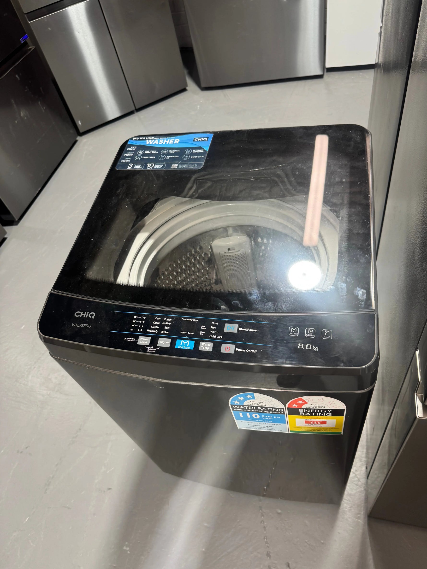 Refurbished Hisense 609L French Door Fridge Stainless Steel HRCD610TS And CHIQ 8kg Washing Machine Combo | SYDNEY