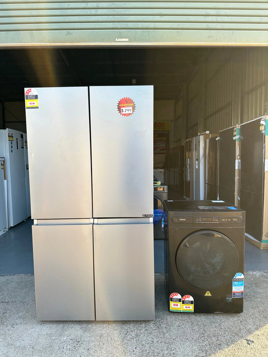 Refurbished Hisense 609L Fridge + Refurbished Chiq 8kg washer only Combo | BRISBANE