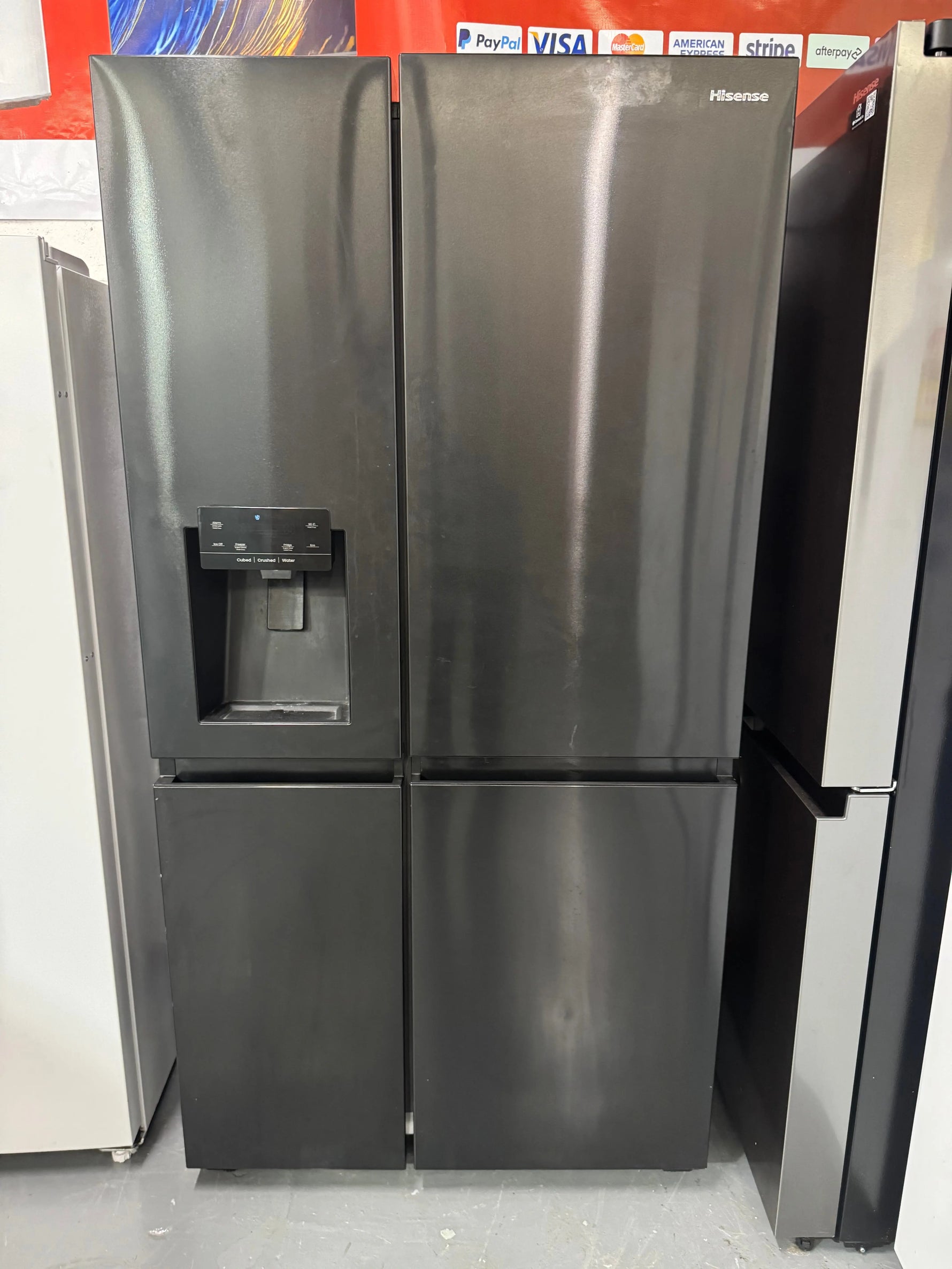Refurbished Hisense 632L Side By Side Refrigerator HRSBS633BW
