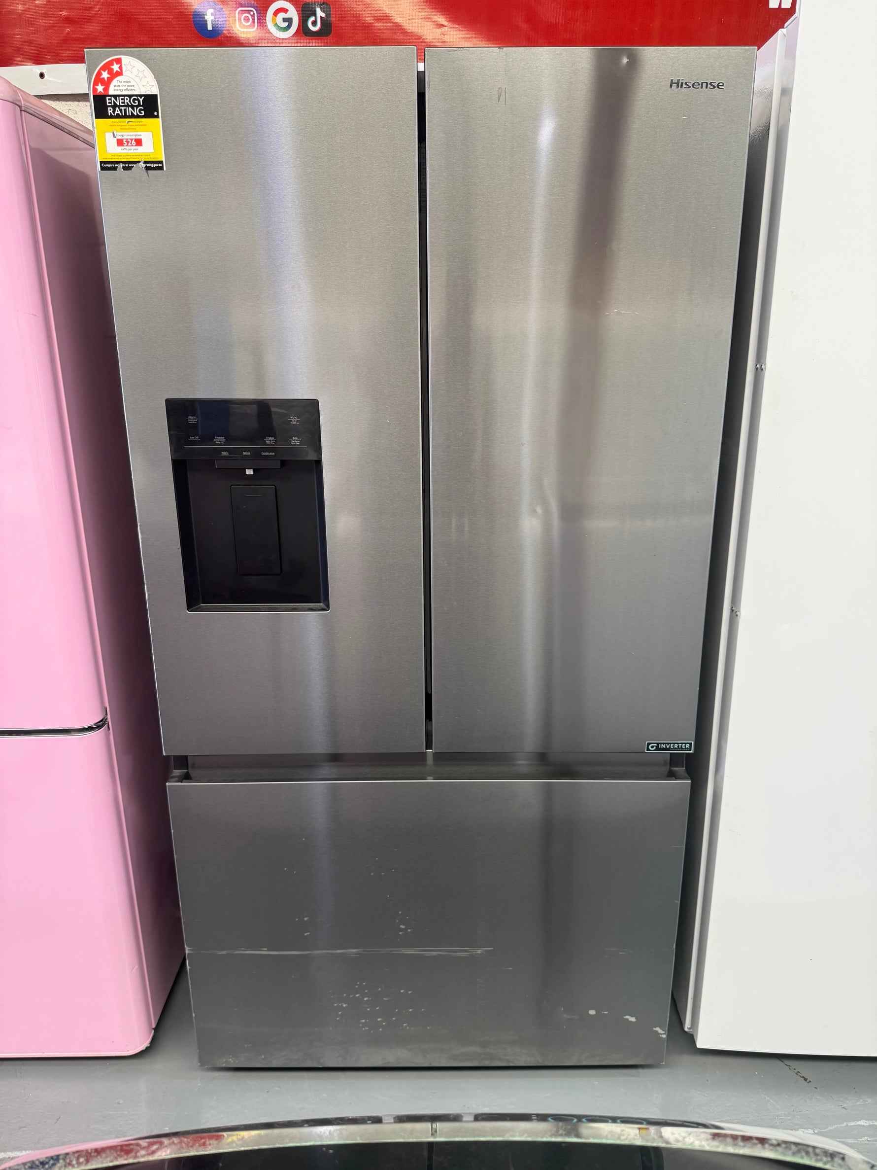 Refurbished Hisense 634 litres fridge freezer | SYDNEY