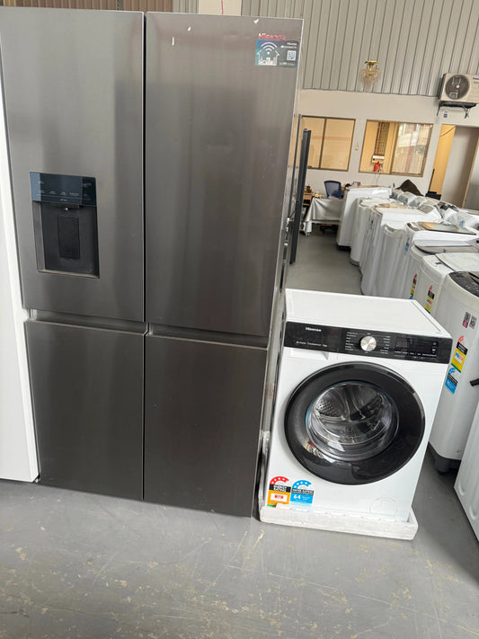 Refurbished Hisense 640 Litres Ftidge Freezer and factory seconds Hisense 7.5 Kgs Washing Machine | ADELAIDE