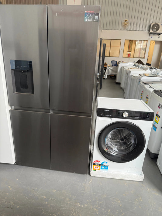 Refurbished Hisense 640 Litres Ftidge Freezer and factory seconds Hisense 7.5 Kgs Washing Machine | ADELAIDE