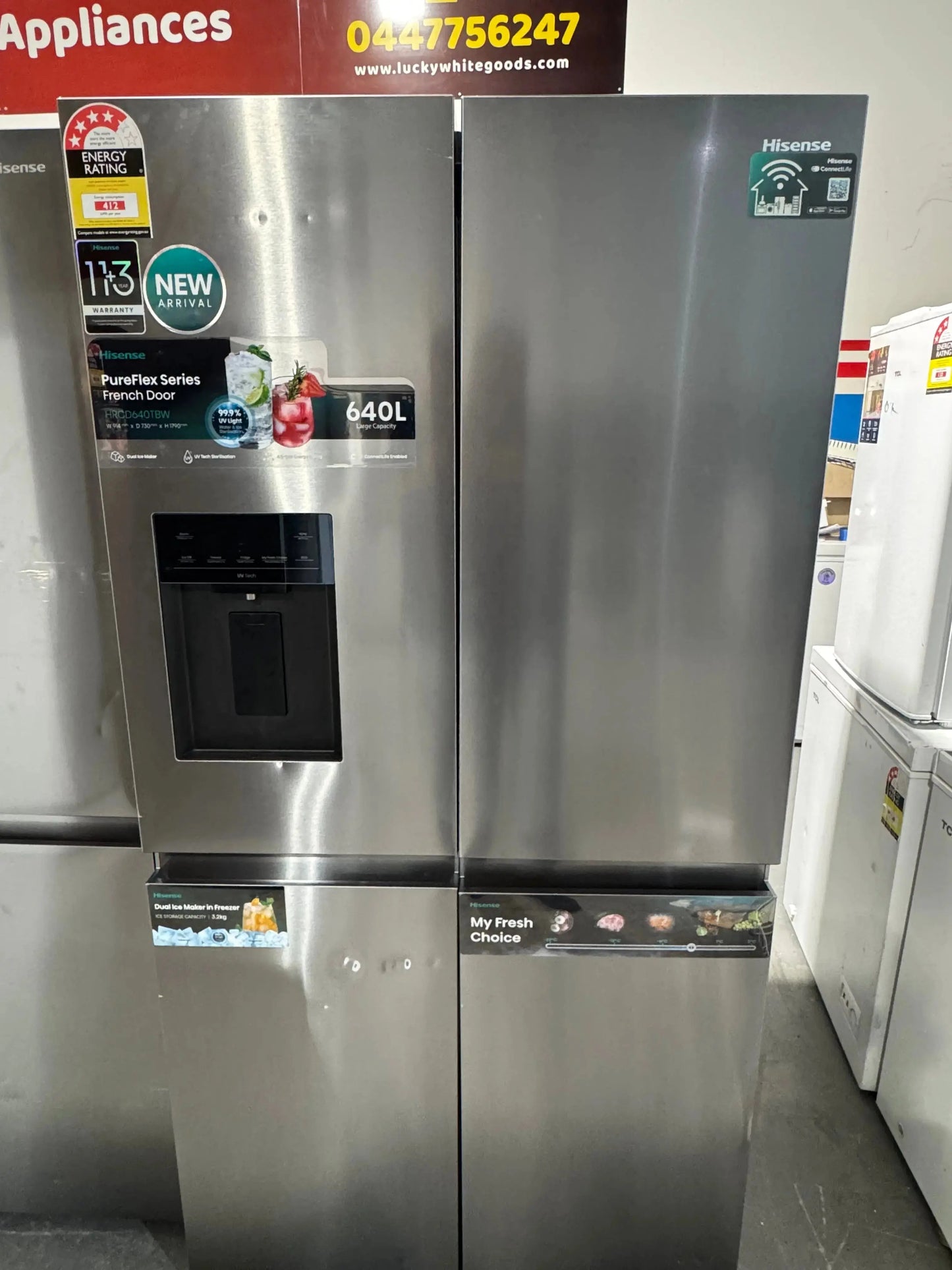Refurbished Hisense 640 litres fridge freezer | PERTH