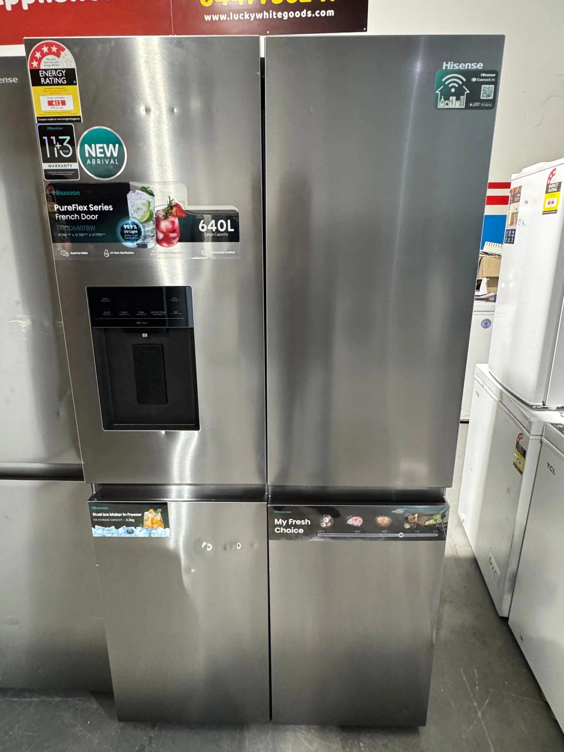 Refurbished Hisense 640 litres fridge freezer | PERTH