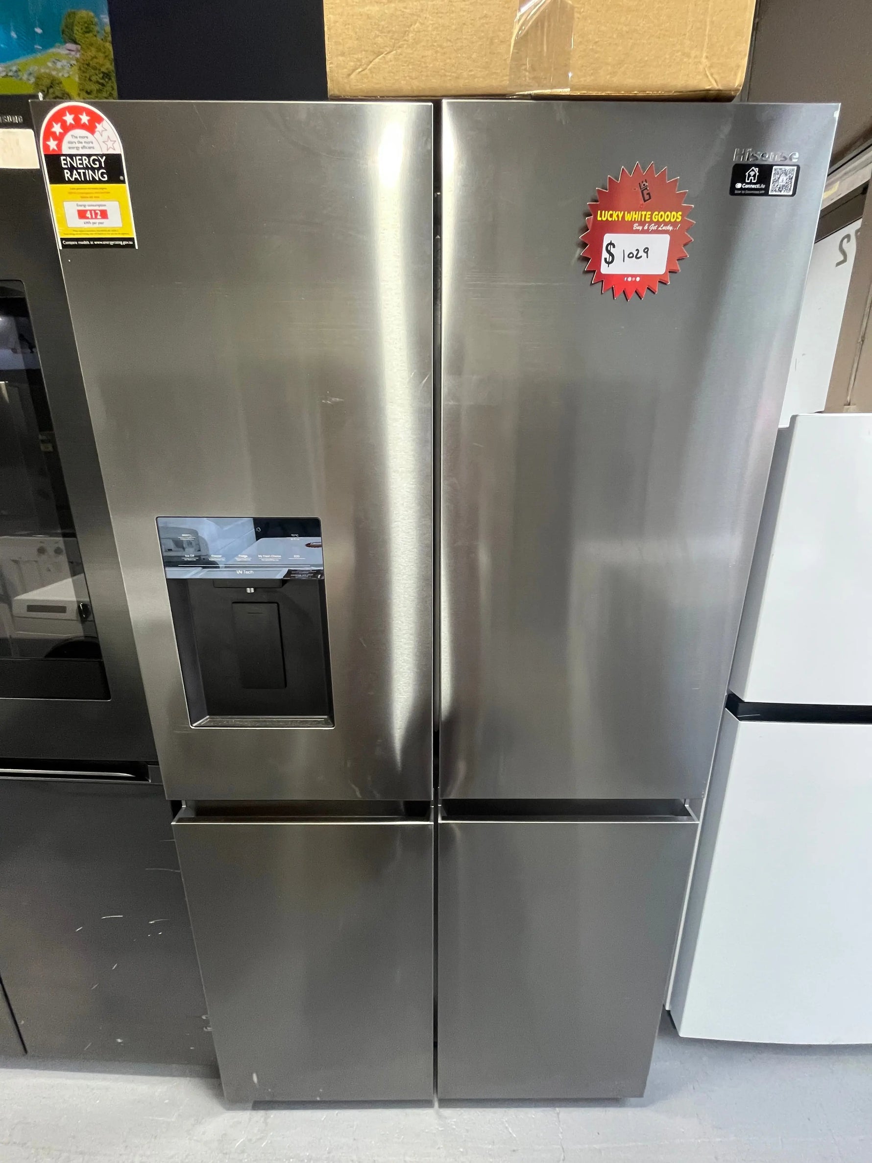 Refurbished Hisense 647L French Door Fridge HRCD640TBW + Factory Second Panasonic 32L Inverter Microwave NN-ST665B Combo | ALEXANDRIA