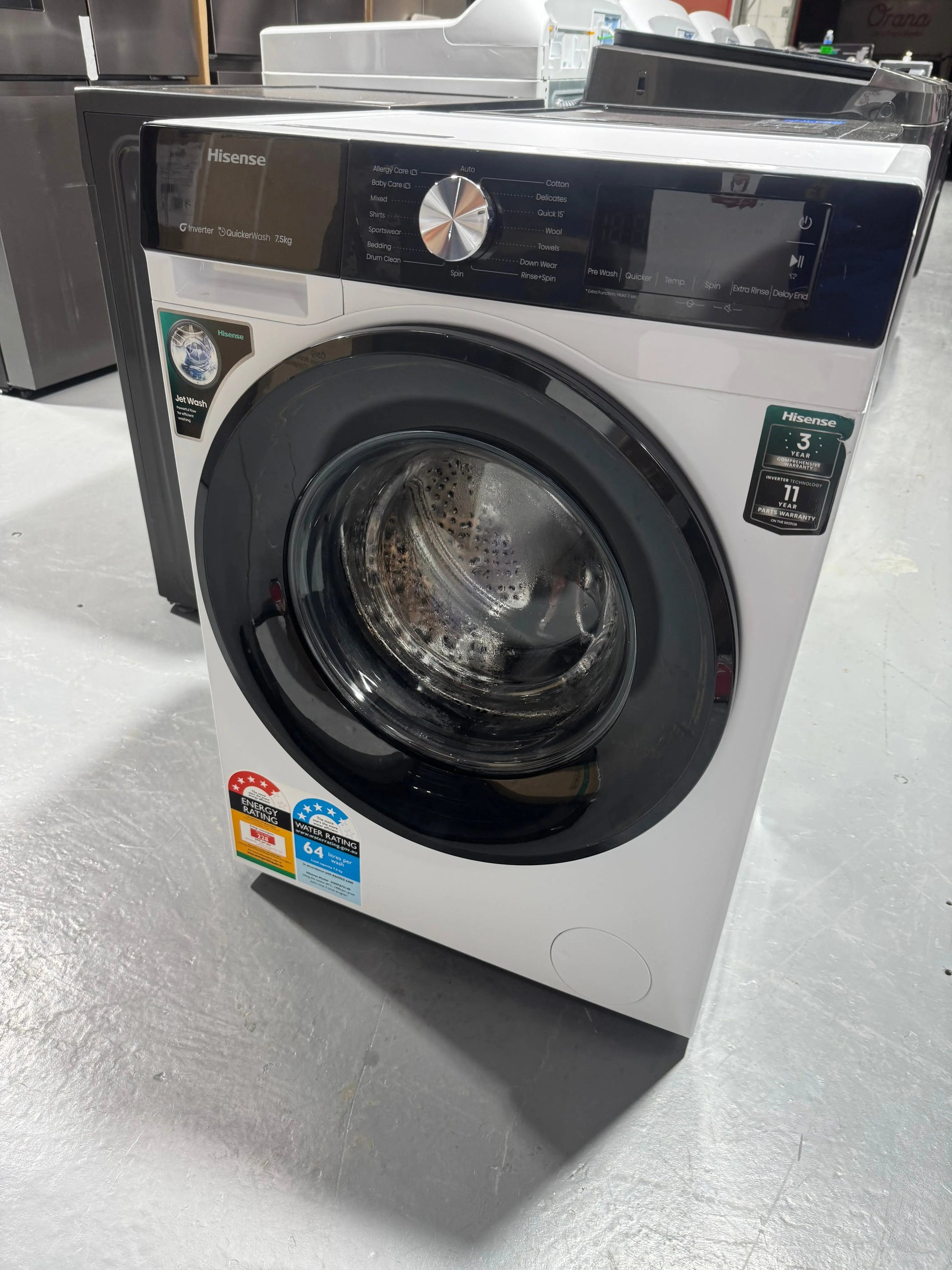 Refurbished Hisense 7.5 kg front loader washer | SYDNEY