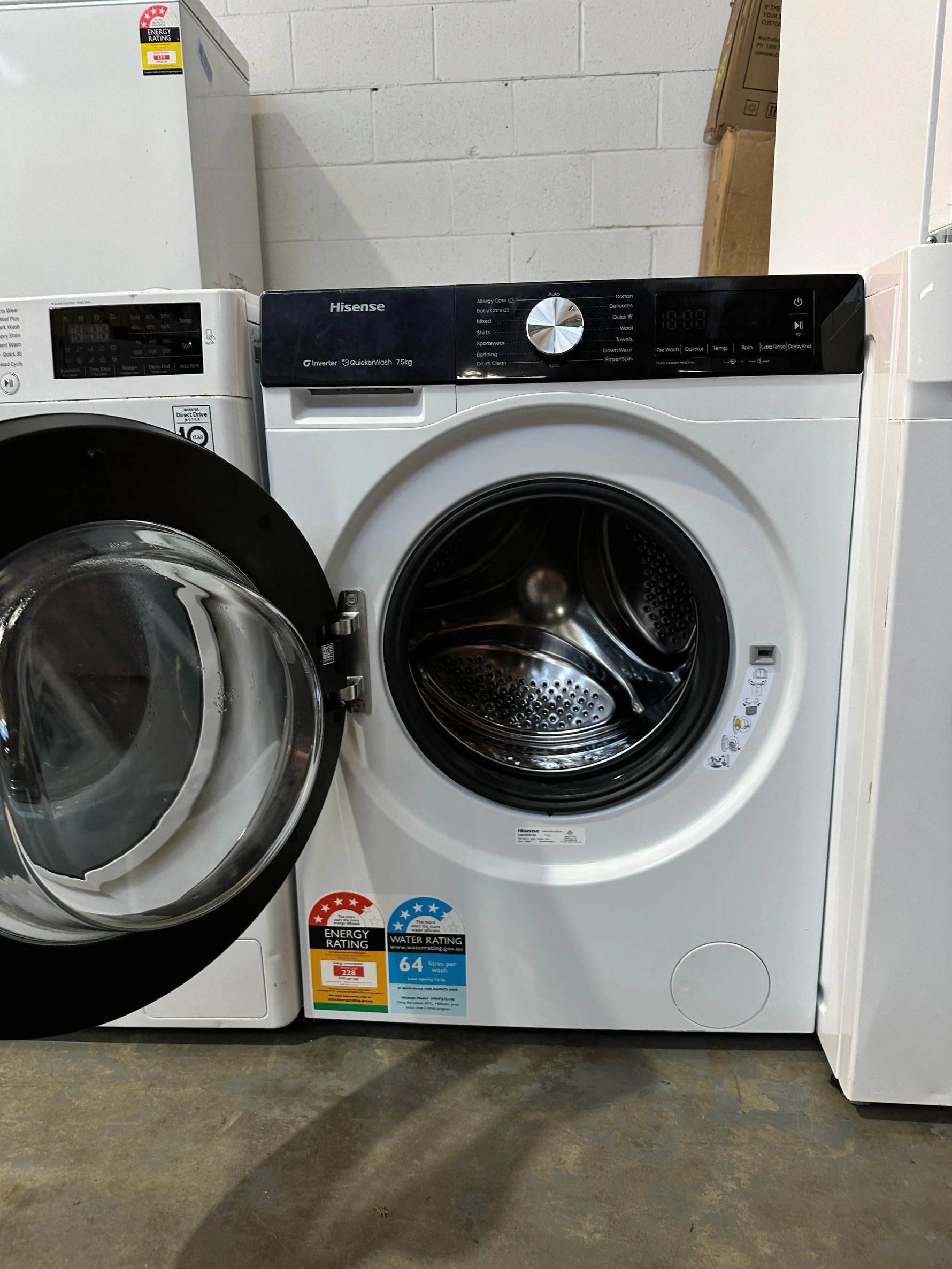 Refurbished Hisense 7.5kg Front Load Washer