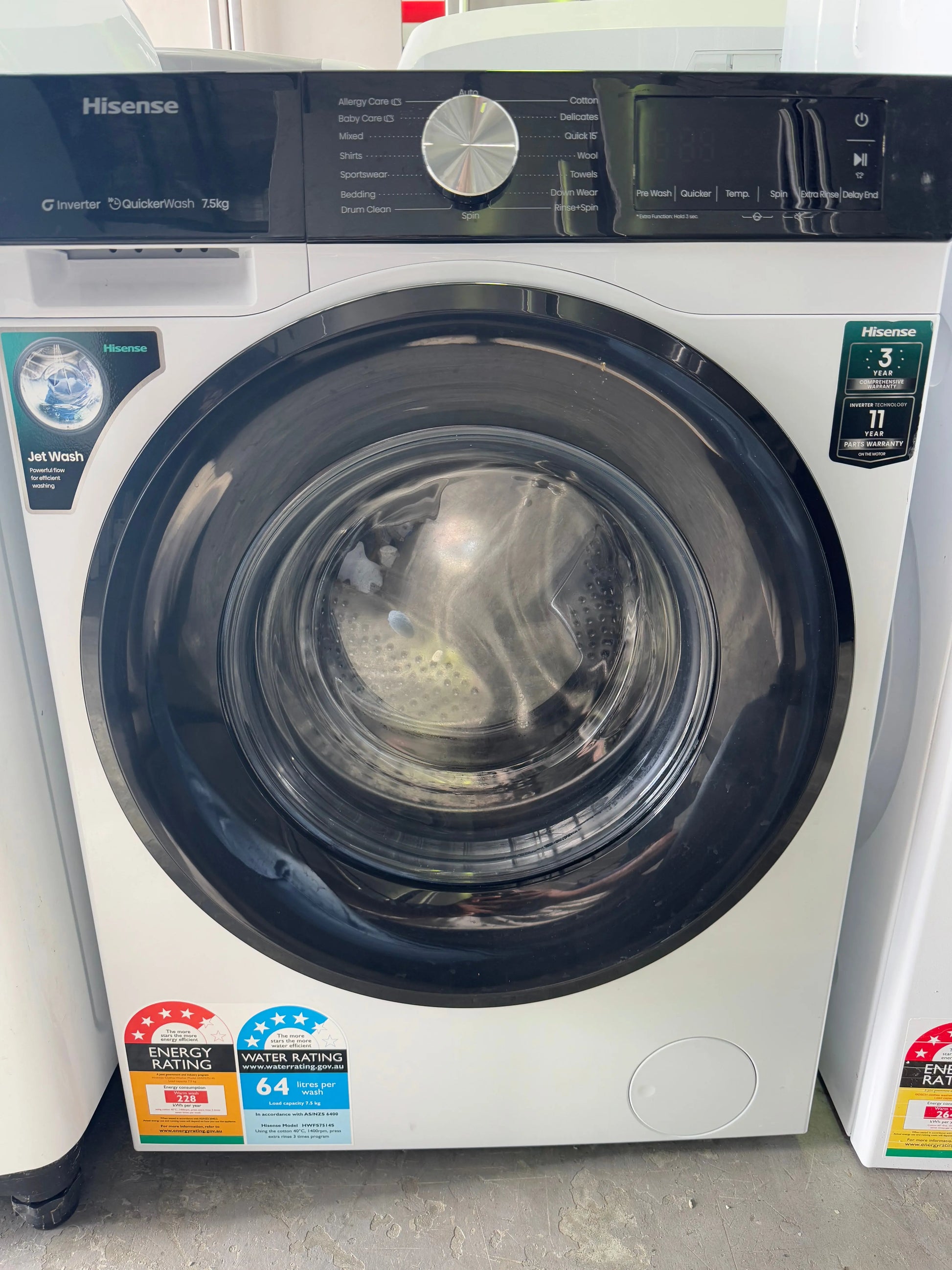 Refurbished Hisense 7.5kg washing machine | PERTH