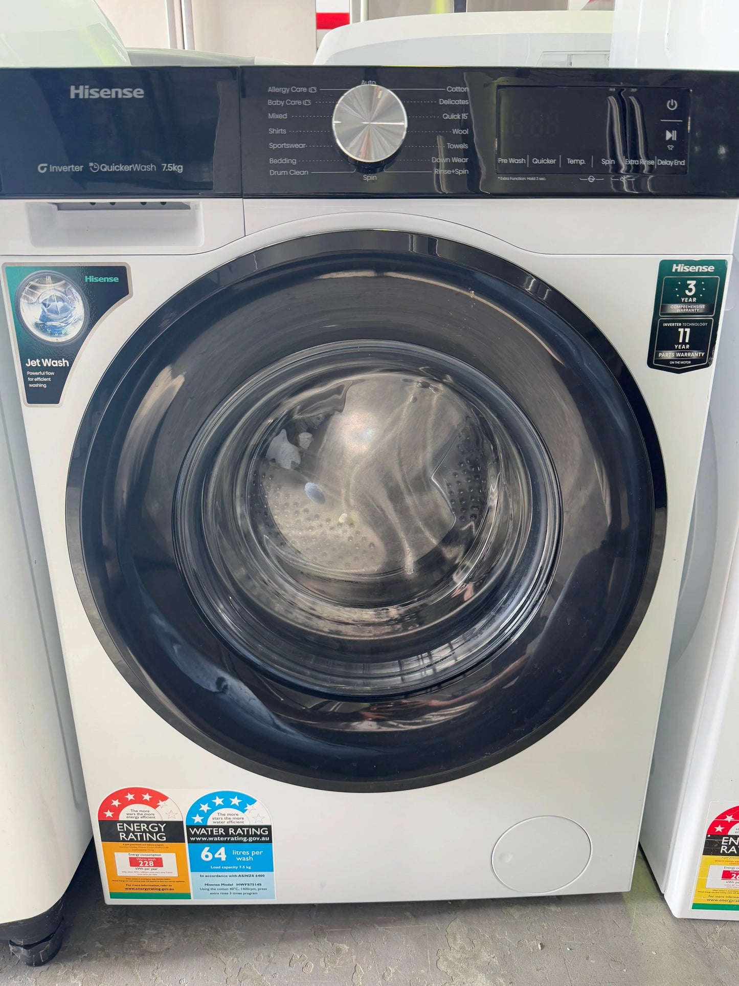 Refurbished Hisense 7.5kg washing machine | PERTH