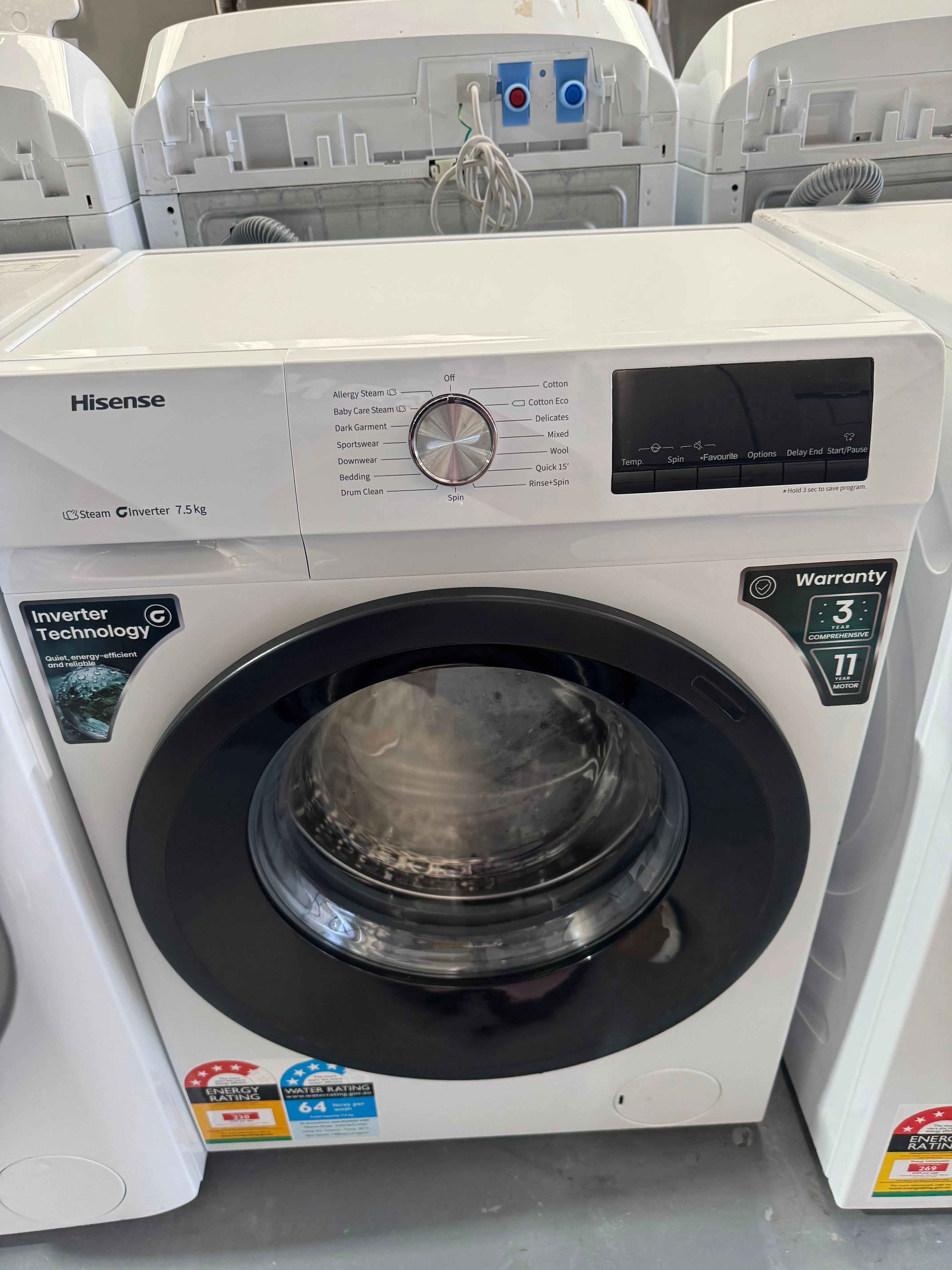 Refurbished Hisense 7.5kg washing machine | SYDNEY