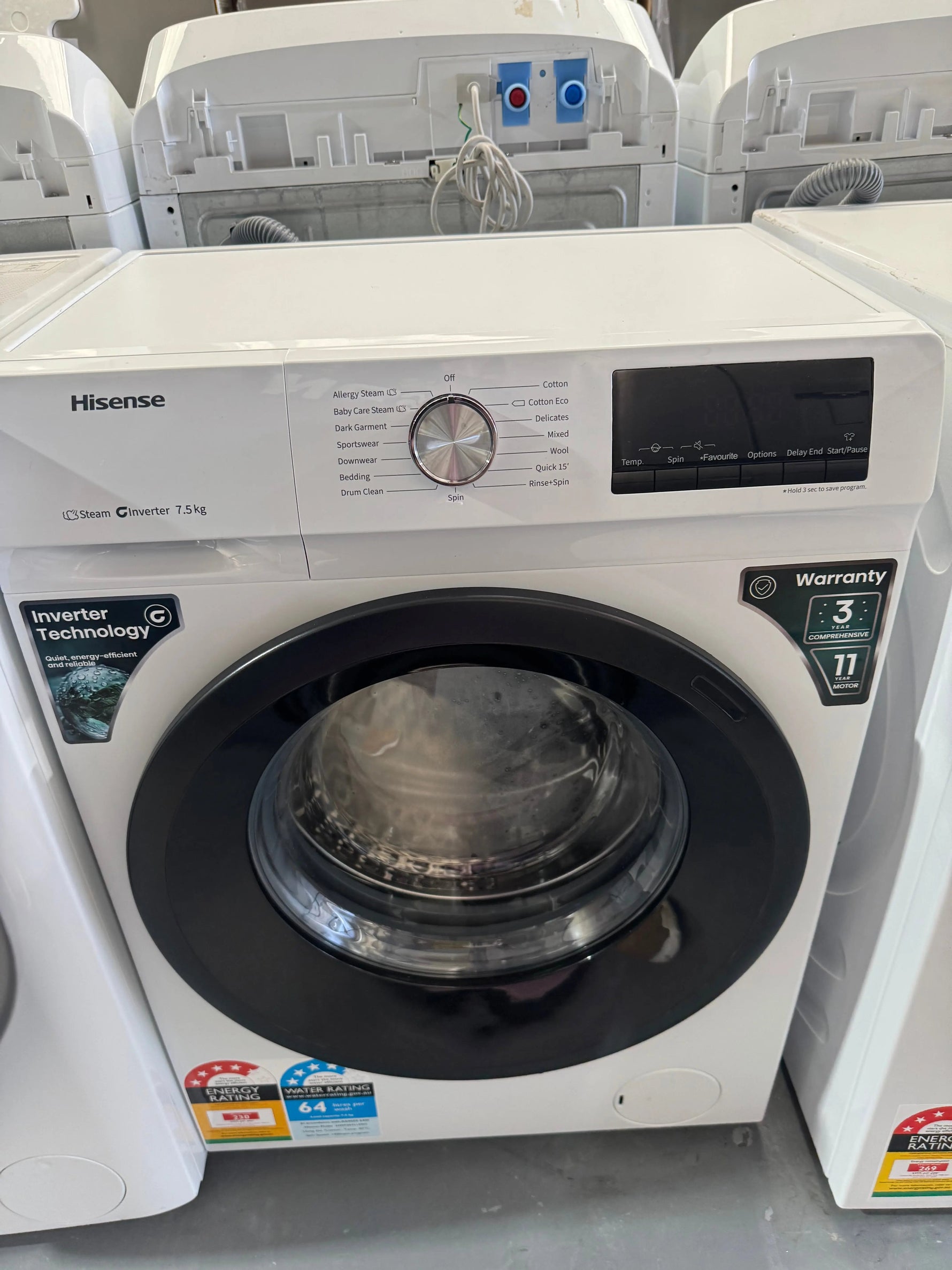 Refurbished Hisense 7.5kg washing machine | SYDNEY