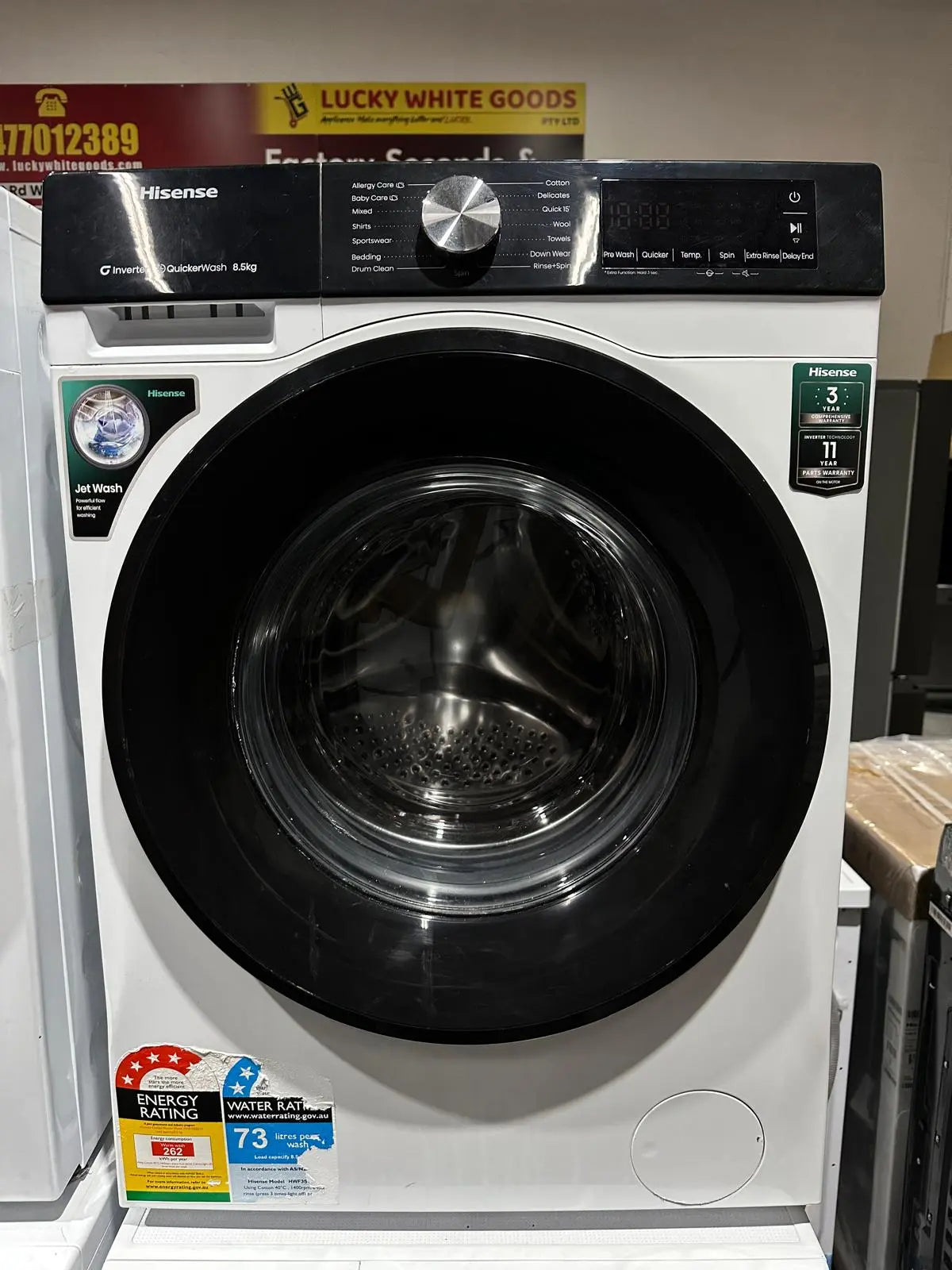 Refurbished Hisense 8.5kg Front Load Washing Machine | ADELAIDE