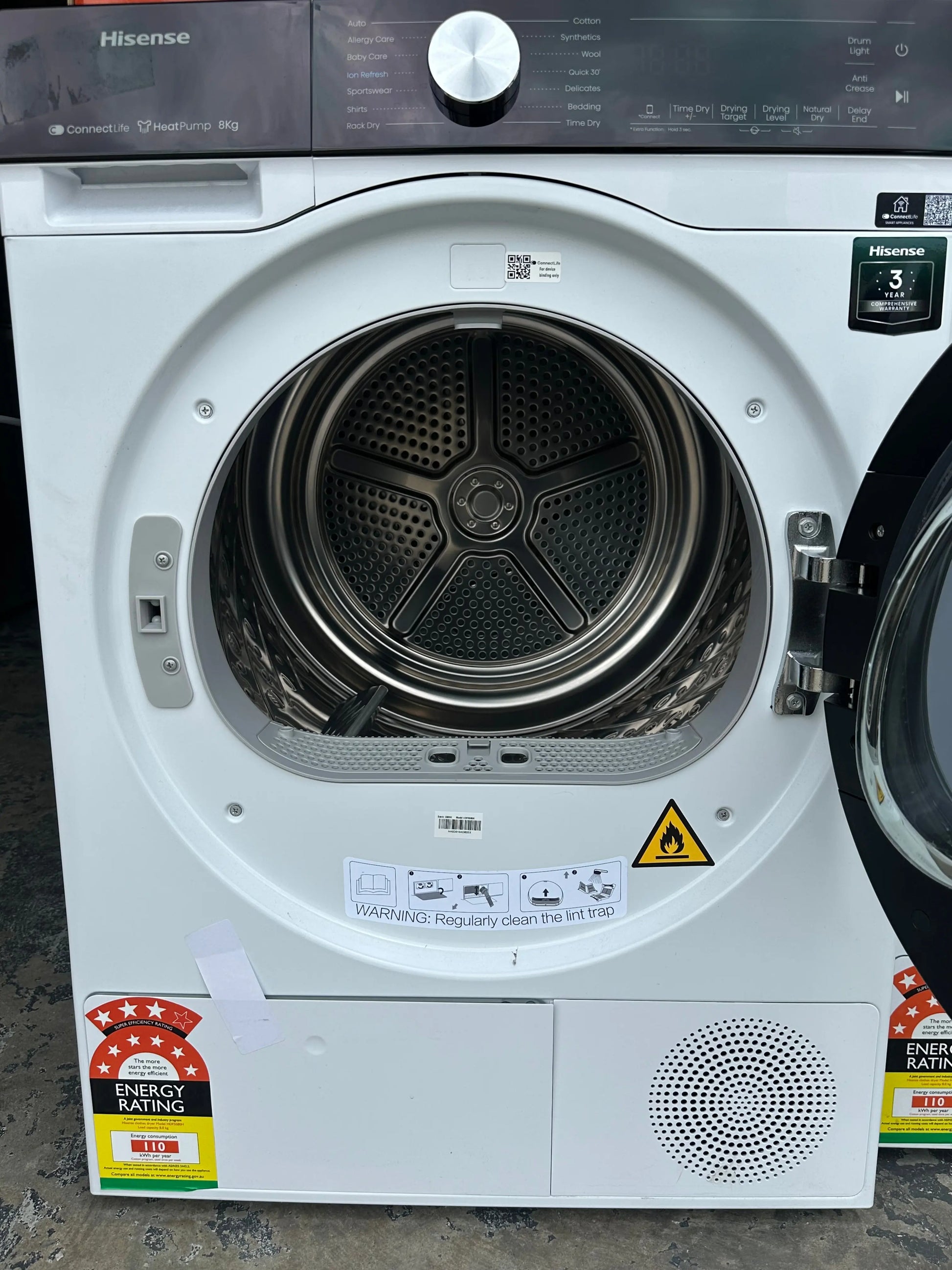 Refurbished Hisense 8kg Heat Pump Dryer | BRISBANE