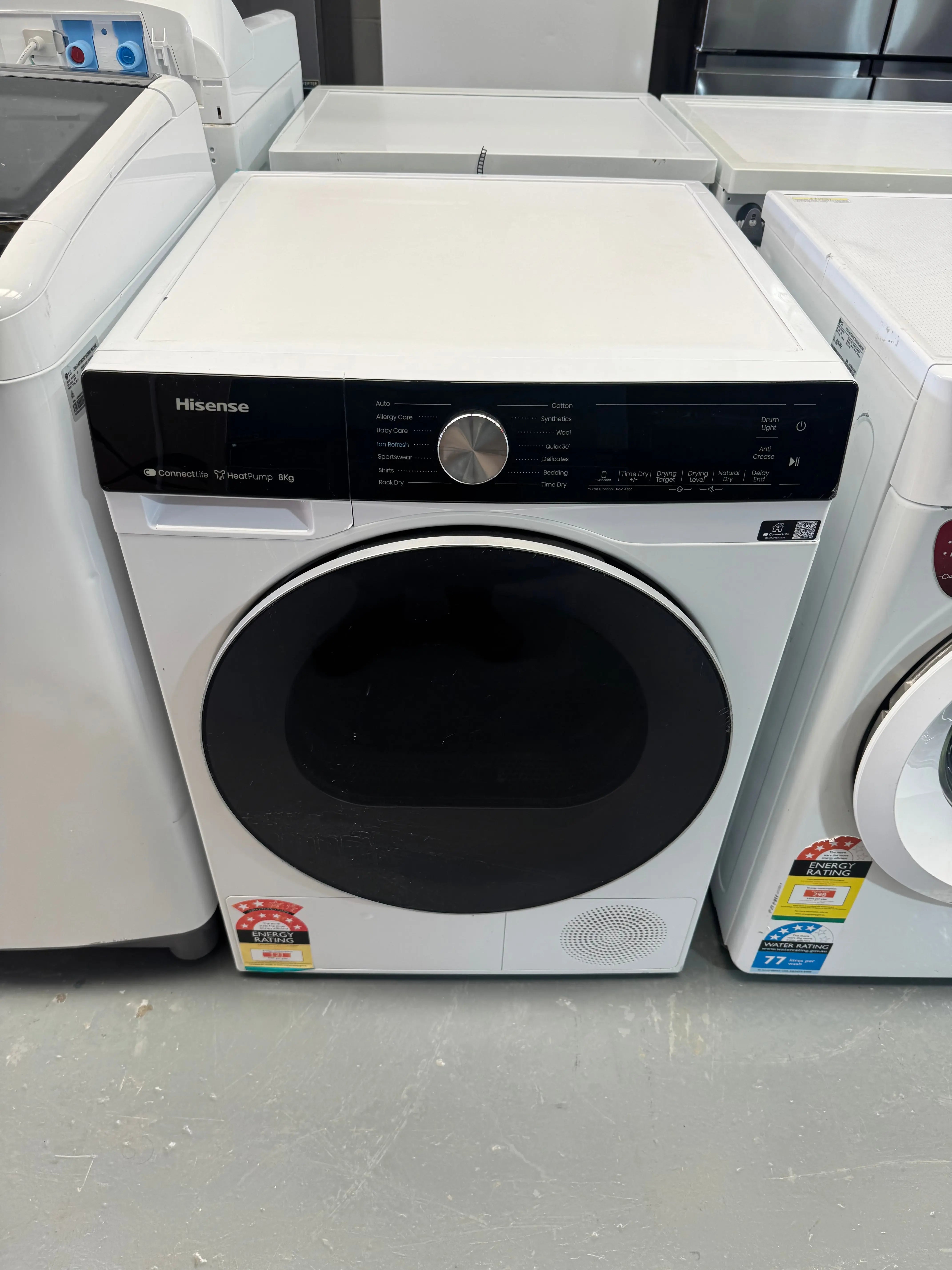 Refurbished Hisense 8kg heat pump dryer