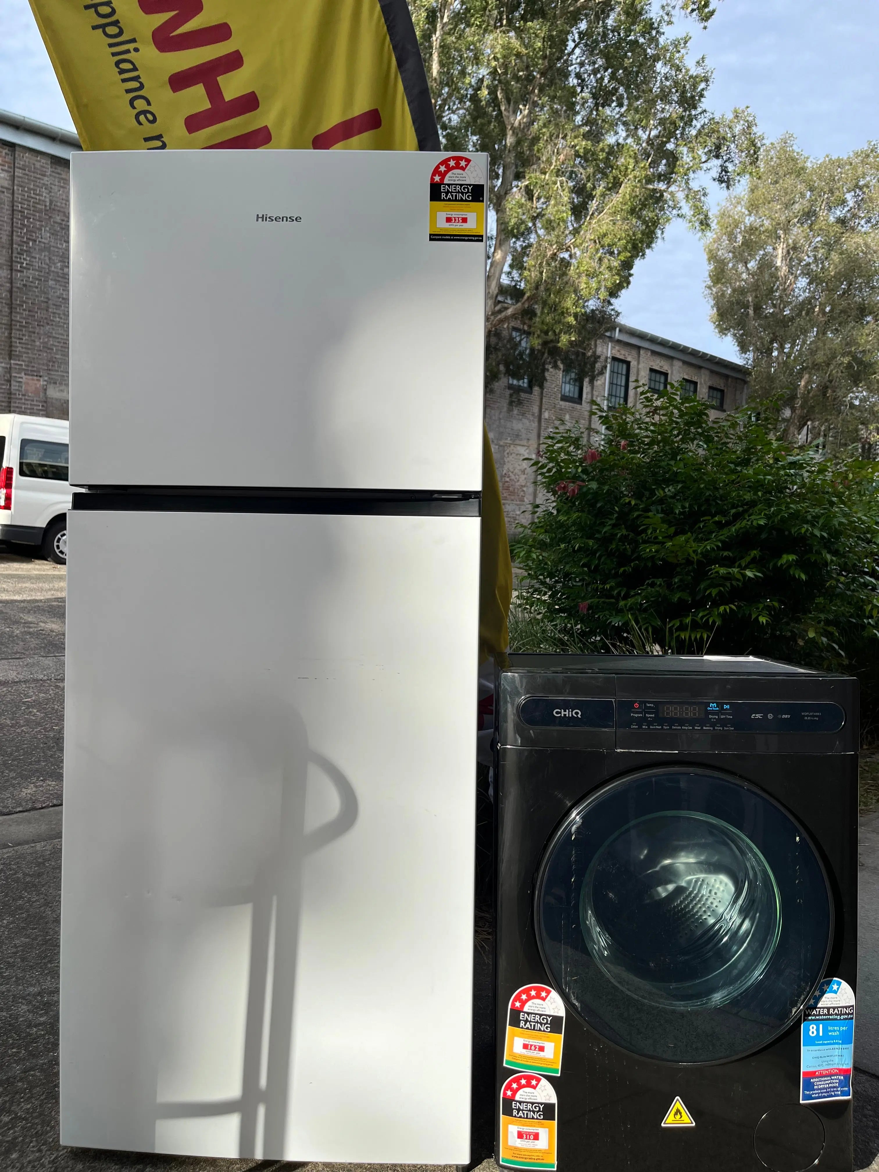 Refurbished Hisense HRTF424 424L Top Mount Fridge – Spacious & Energy Efficient CHiQ WDFL8T48B3 8kg Front Load Washing Machine – Powerful & Quiet Performance | ALEXANDRIA