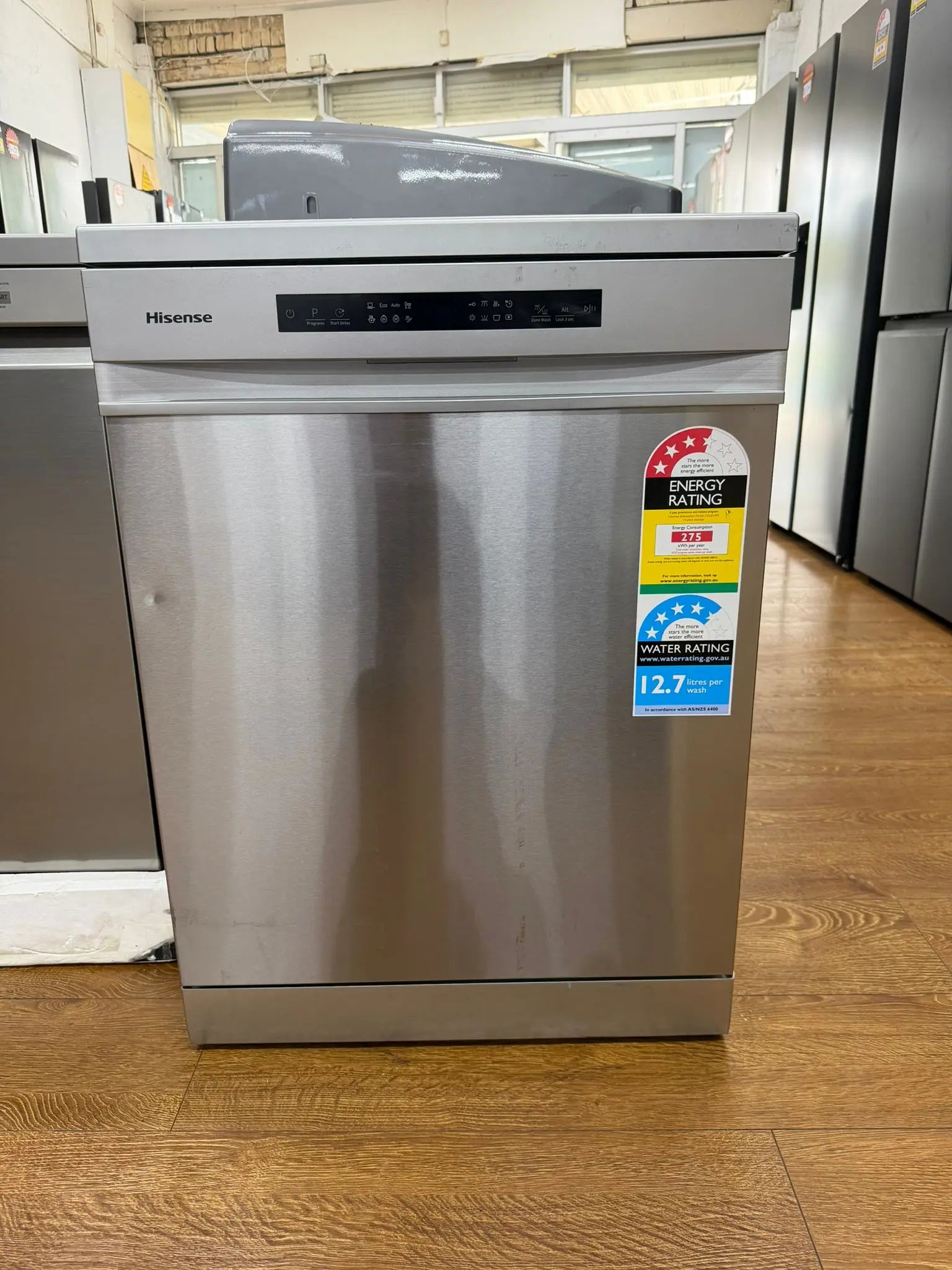 Refurbished Hisense HSCE14FS 60cm Freestanding Dishwasher (Stainless Steel) | RESERVOIR