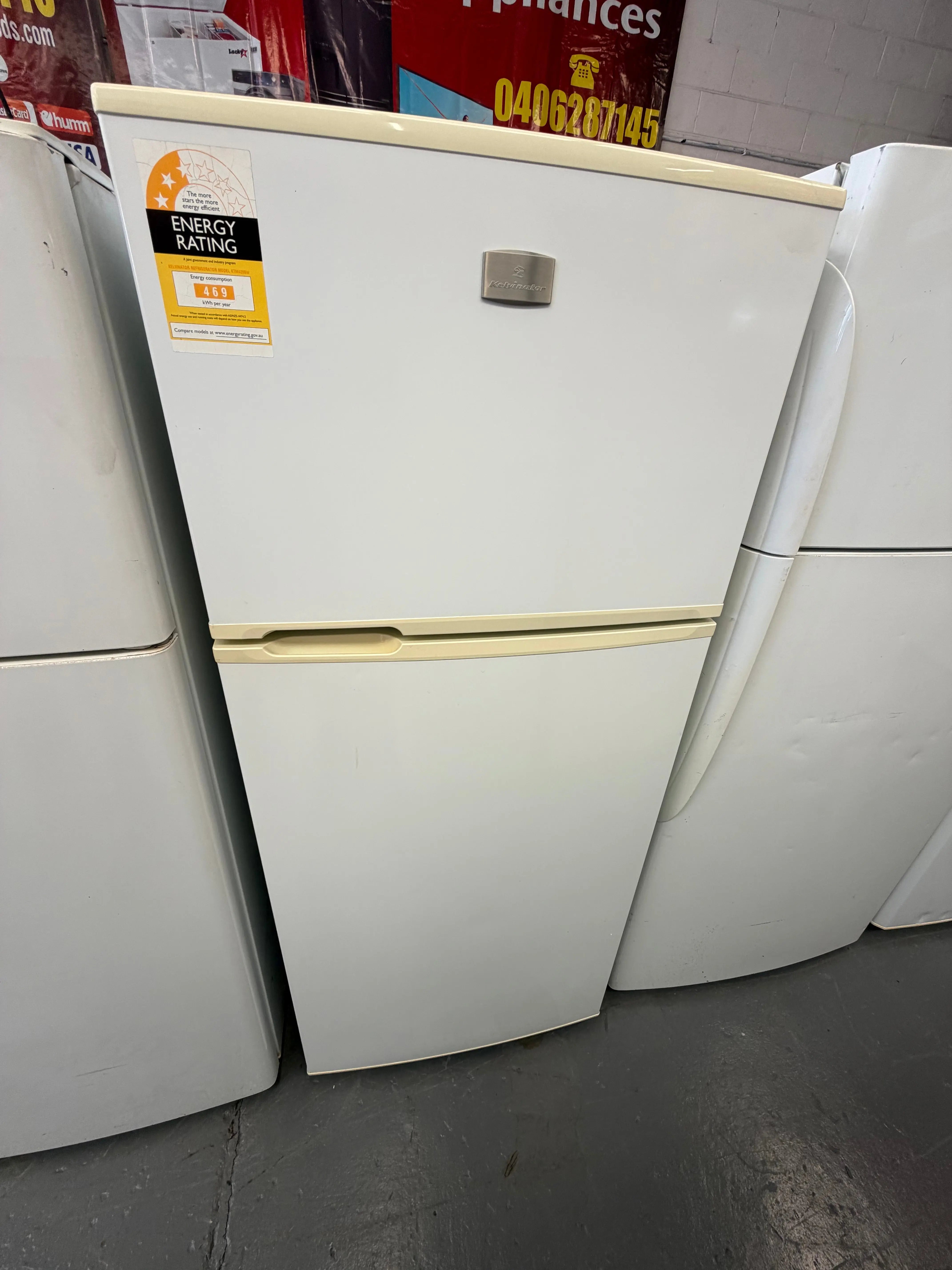 Refurbished Kelvinator 400 ltr top mount fridge freezer