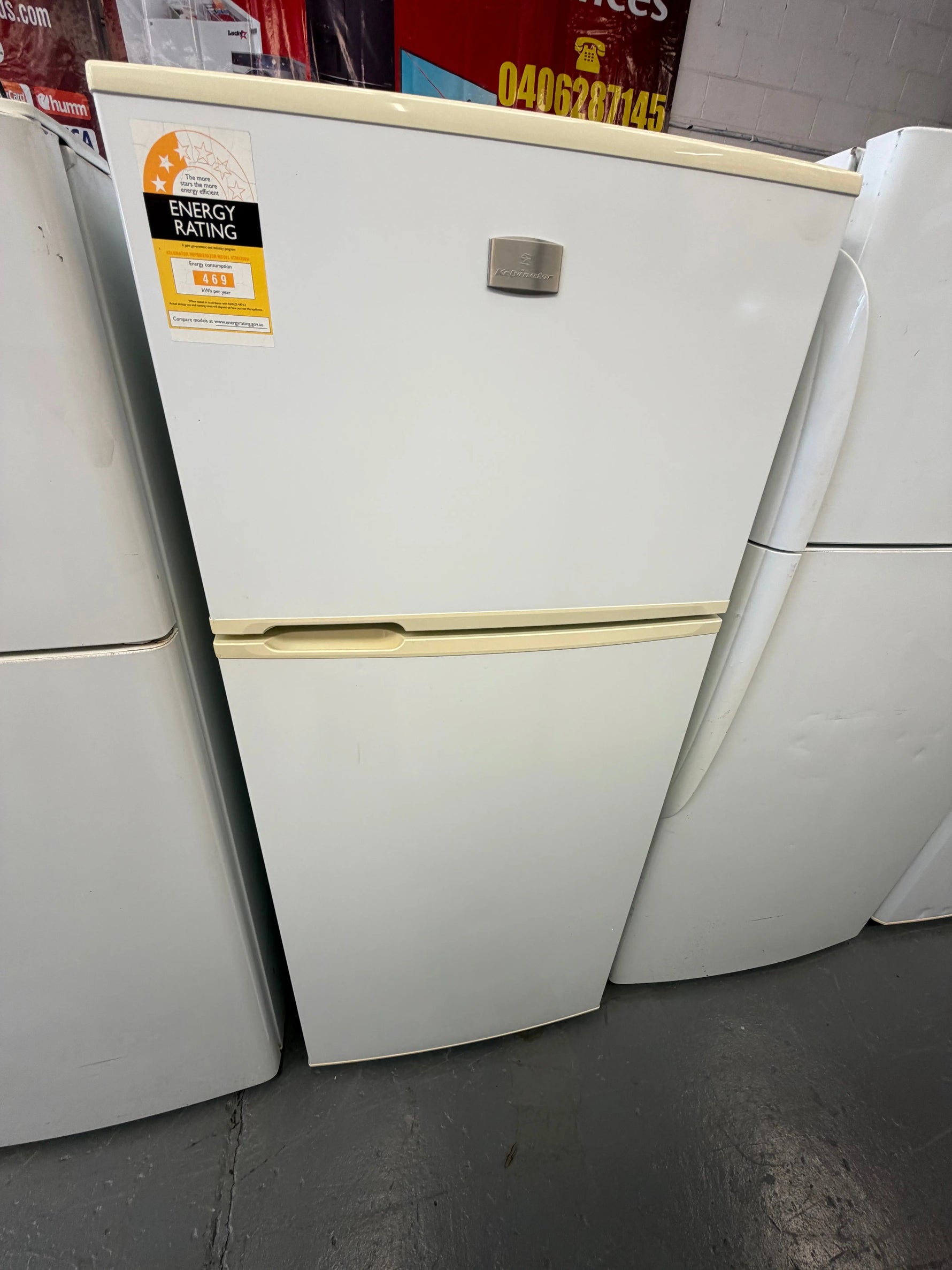 Refurbished Kelvinator 400 ltr top mount fridge freezer