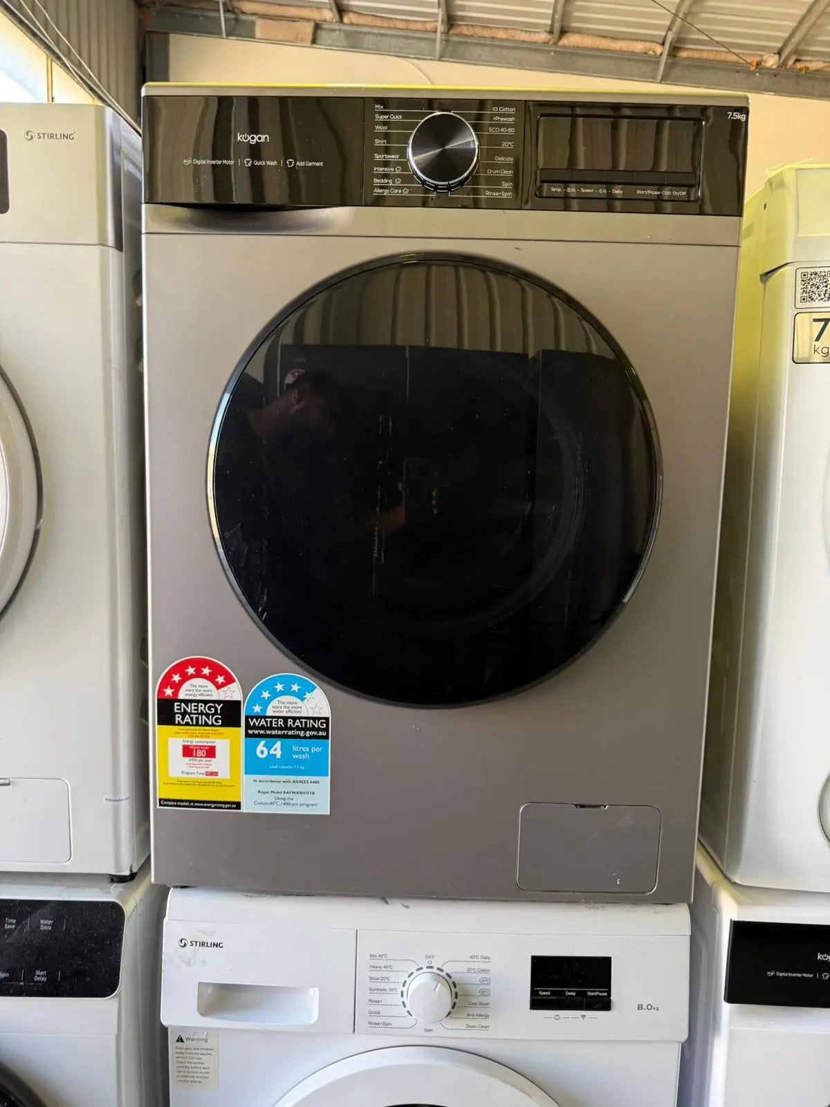 Refurbished Kogan 7.5 kg Front Load Washing Machine – Efficient & Space-Saving | BRISBANE